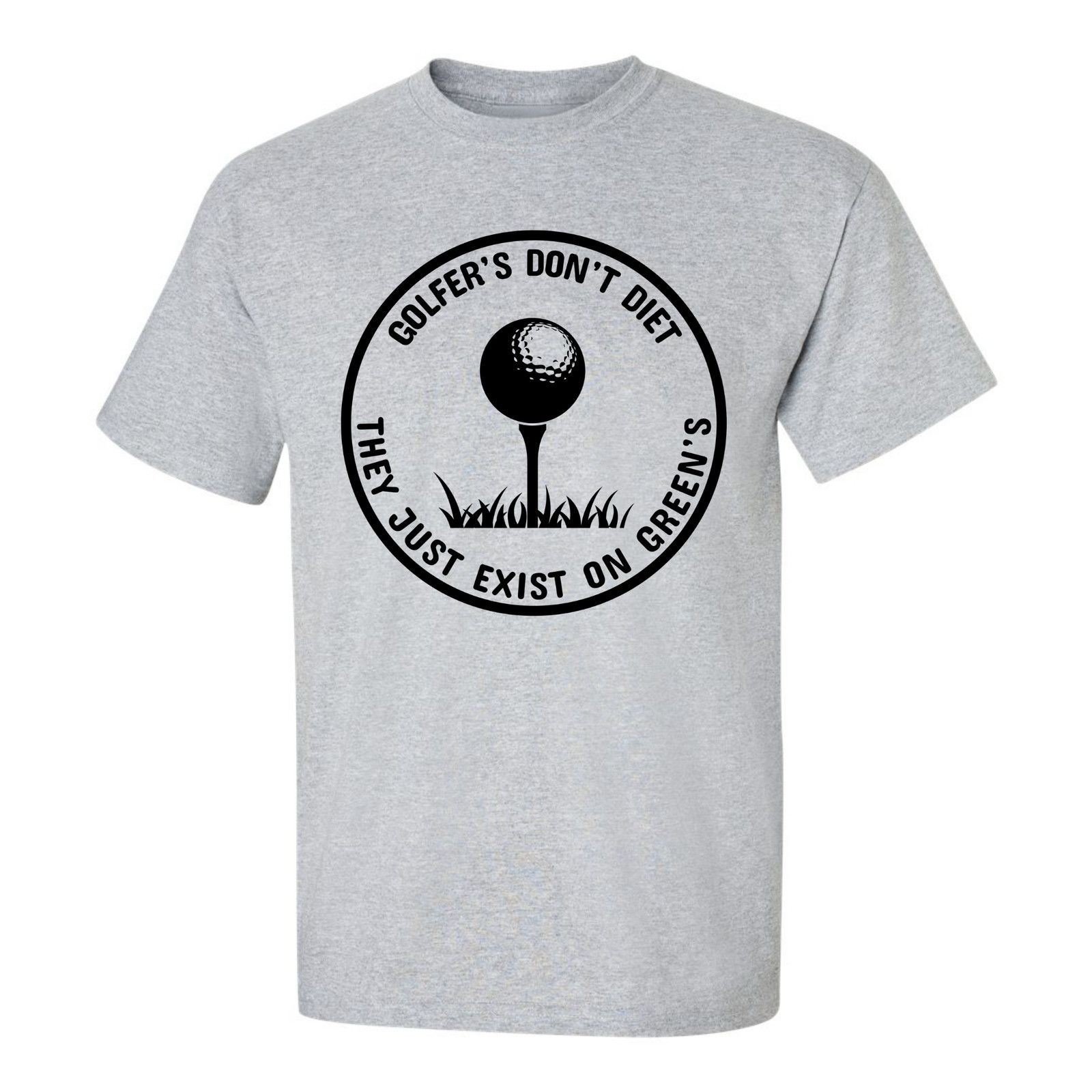 Gildan Golfers Dont Diet On Greens Funny Golfing Tee T-Shirt Size US L / EU 52-54 / 3 - 17 Thumbnail