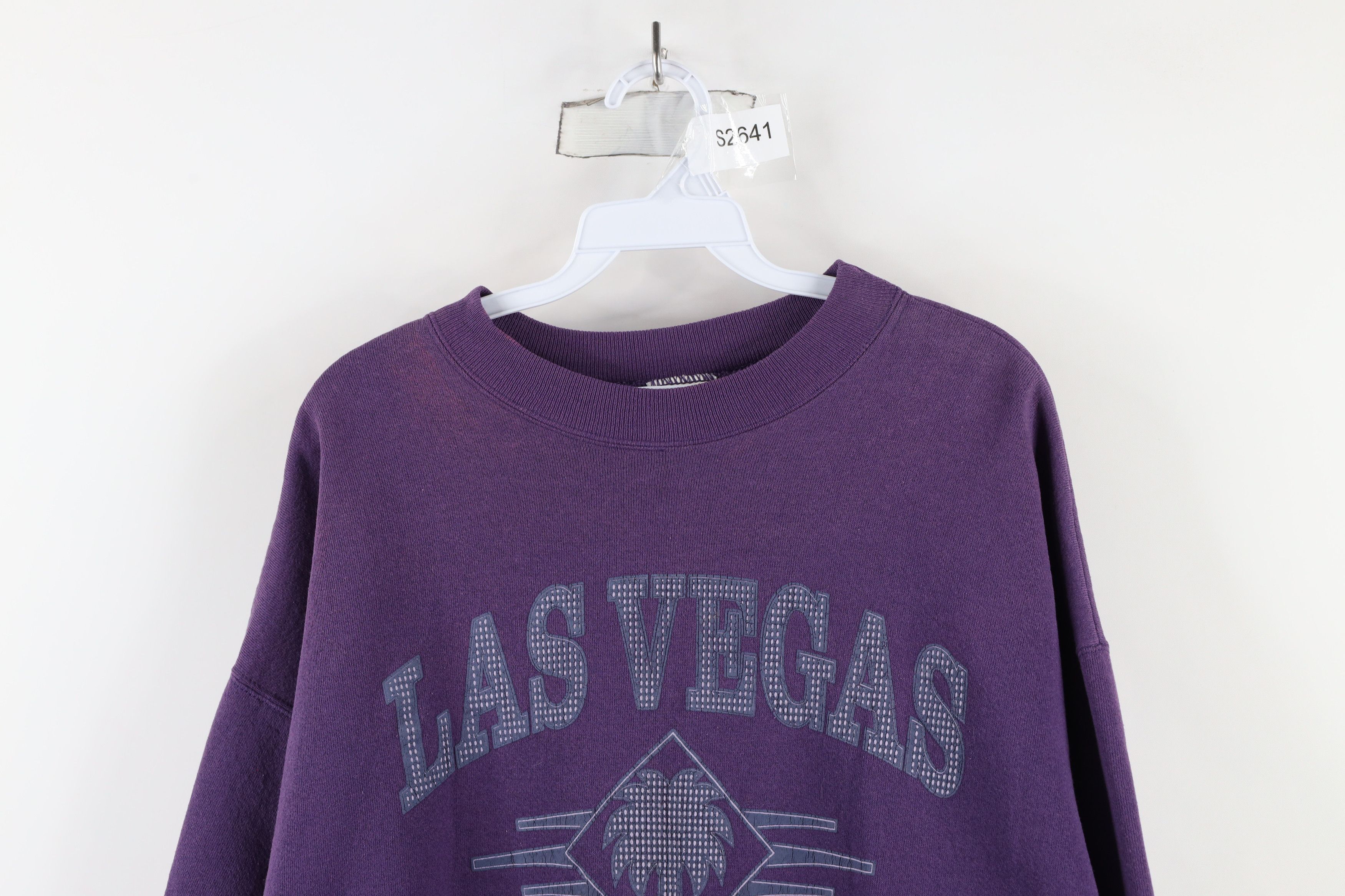 Vintage Vintage 90s Streetwear Heavyweight Las Vegas Sweatshirt Size US L / EU 52-54 / 3 - 2 Thumbnail