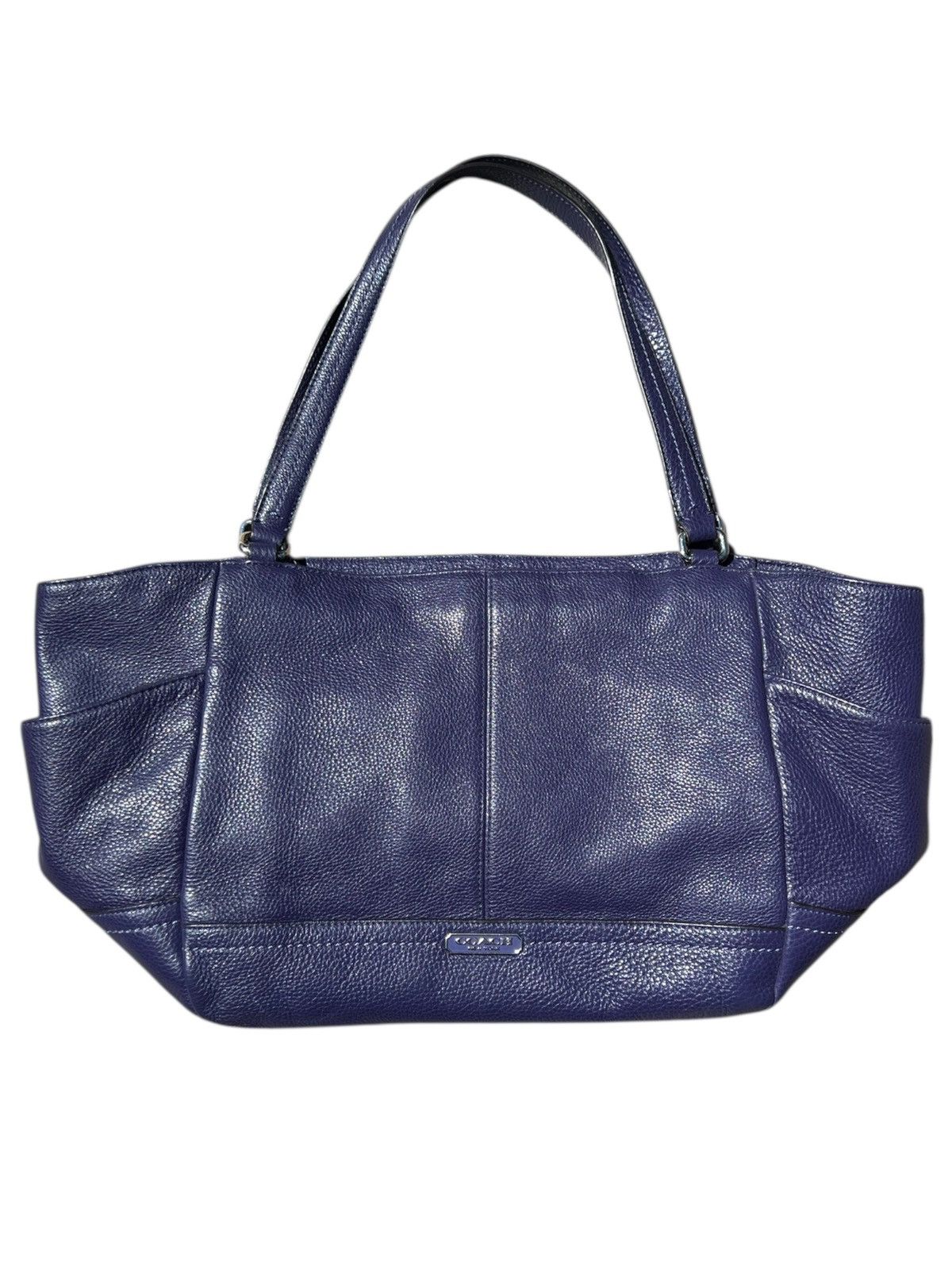 Archival Clothing x Coach Vintage Coach Leather Shoulder Bag in Purple, Men's