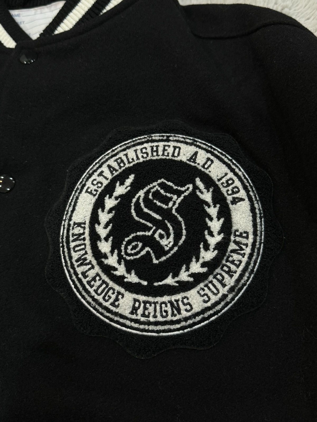 Supreme Supreme Veritas Varsity Jacket (Large) Size US L / EU 52-54 / 3 - 5 Thumbnail