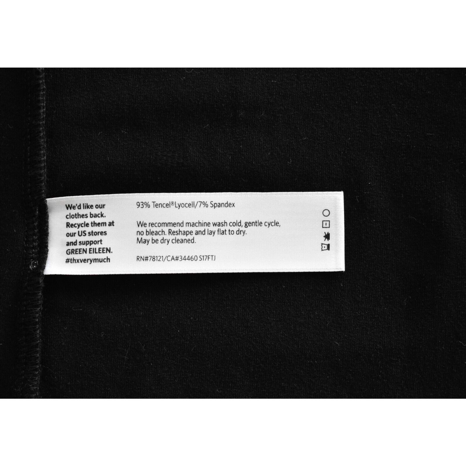 Eileen Fisher NEW EILEEN FISHER Black Tencel Jersey Knit Mini Dress Sz XS Size XS / US 0-2 / IT 36-38 - 5 Thumbnail