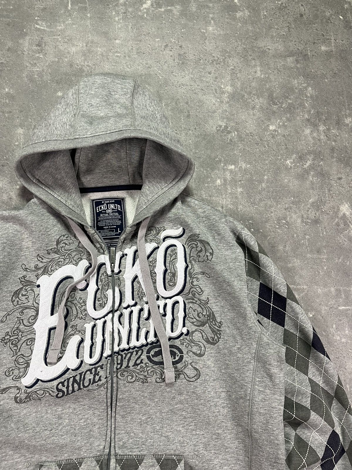 Ecko Unltd. Crazy Vintage Ecko Unltd Zip Hoodie Y2K L Size US L / EU 52-54 / 3 - 4 Thumbnail