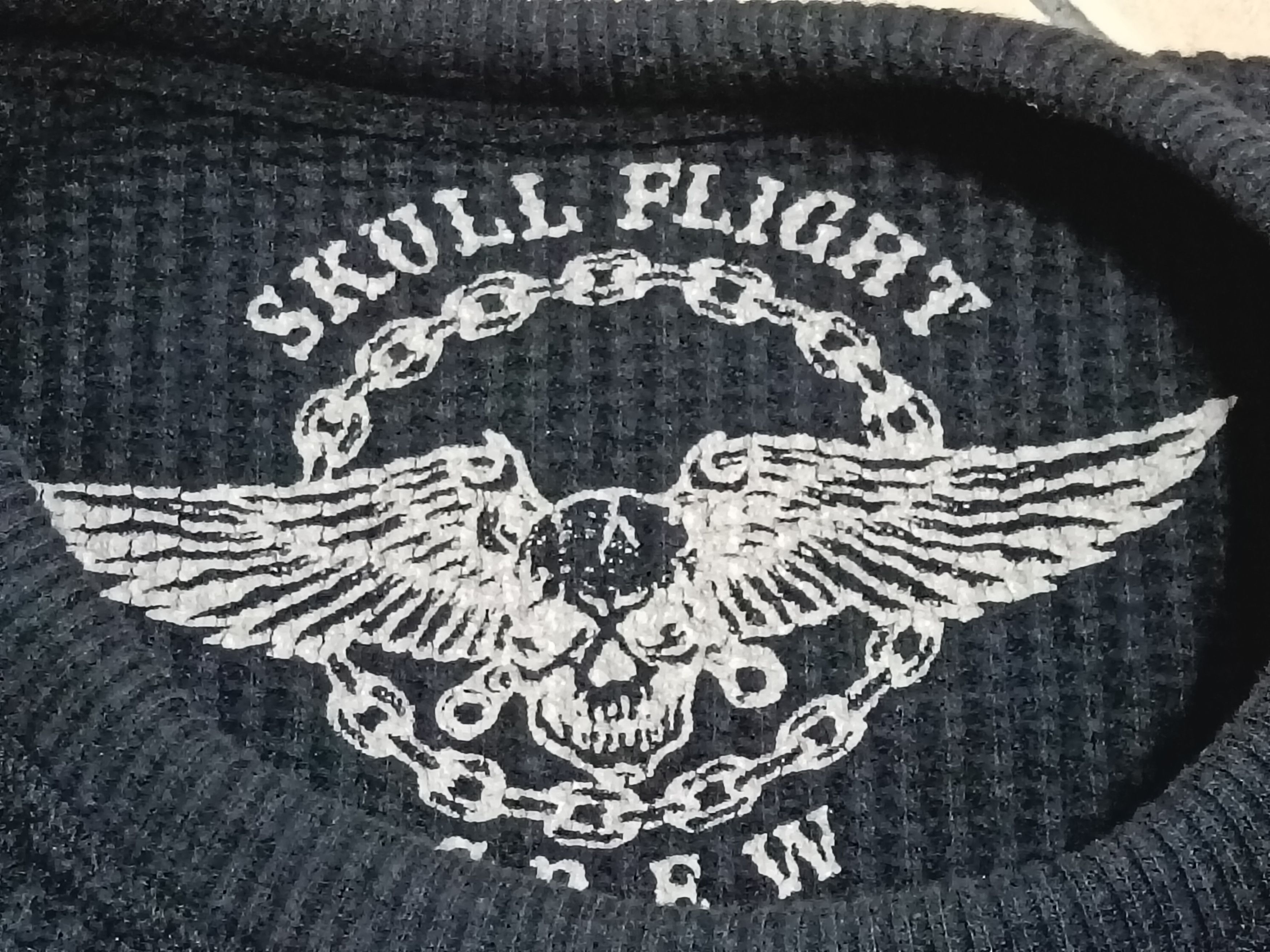 Japanese Brand EMBROIDERED SKULL FLIGHT SWEATSHIRT Size US M / EU 48-50 / 2 - 3 Thumbnail