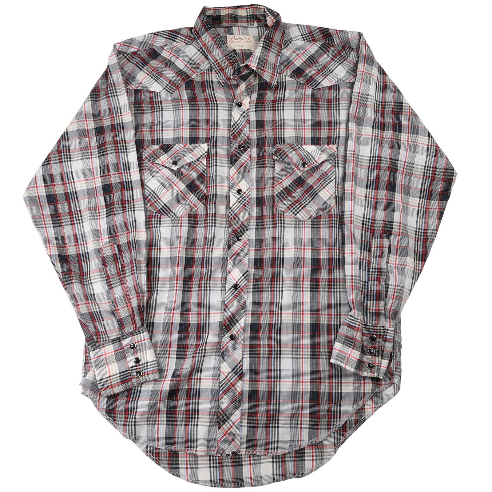 Vintage × Wrangler VTG 60s Wrangler Permanent Press Pearl Snap Western Shirt Size US L / EU 52-54 / 3 - 1 Thumbnail