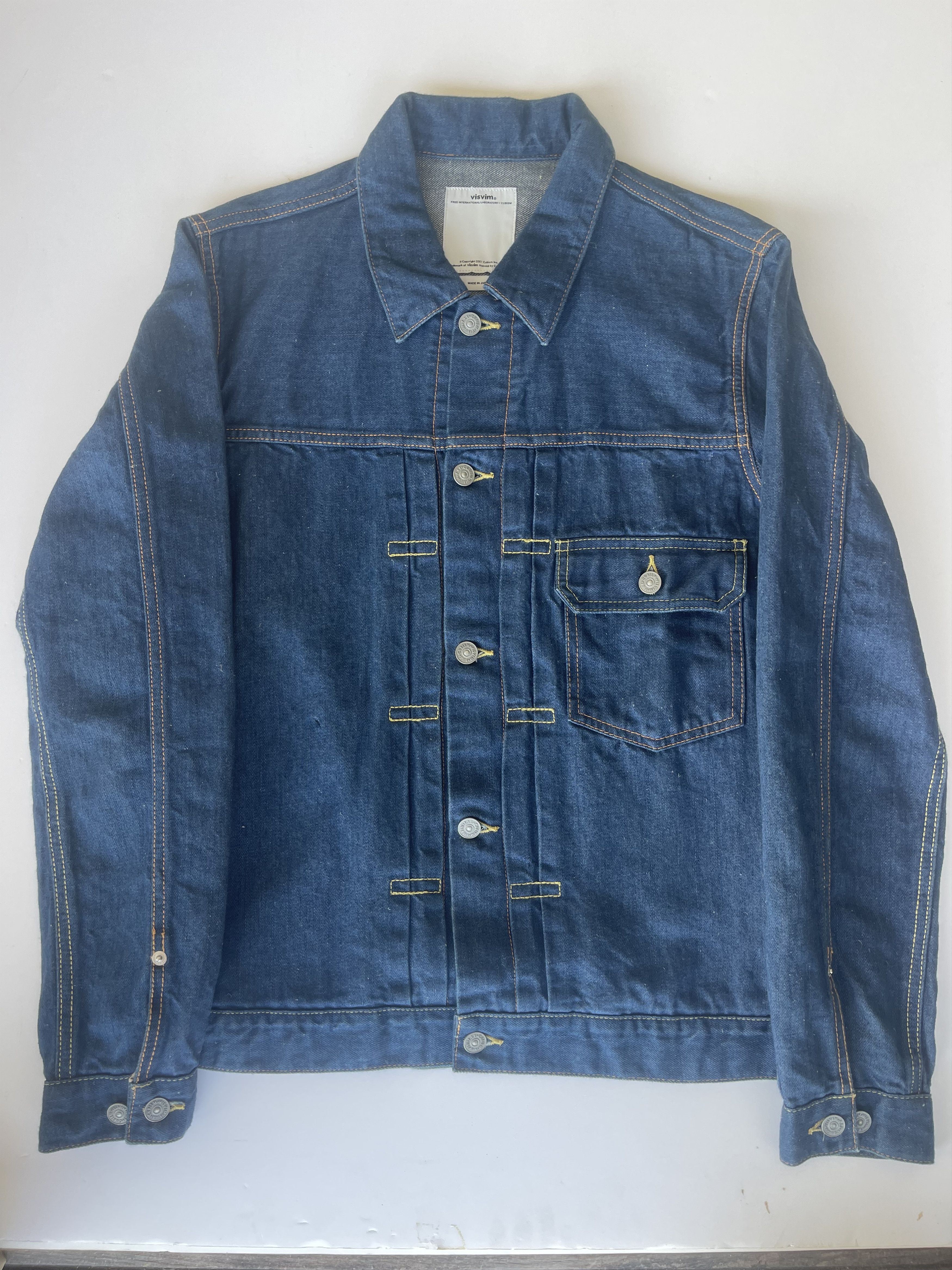 Visvim Visvim 13AW Social Sculpture 102 Denim Jkt One Wash - Size 2 Size US M / EU 48-50 / 2 - 1 Thumbnail