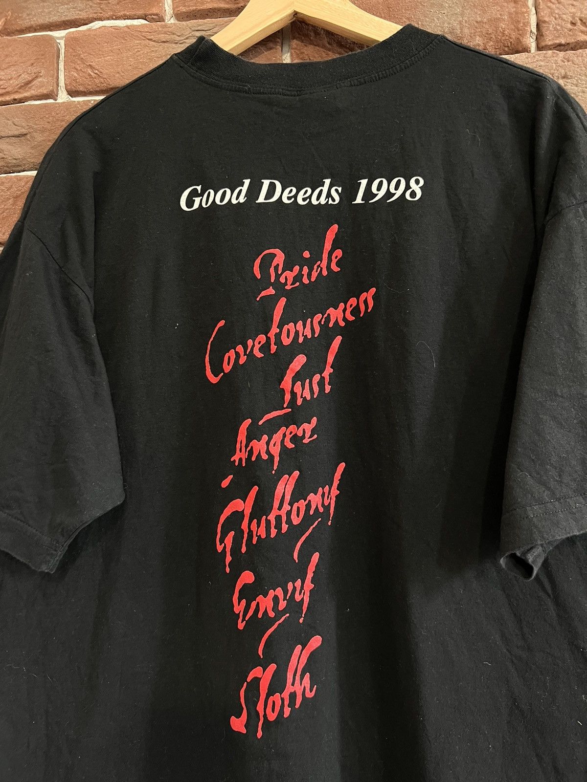 Band Tees 1998 VINTAGE MOONSPELL GOOD DEEDS Metal Band Tshirt Tour 90s Size US XL / EU 56 / 4 - 4 Thumbnail