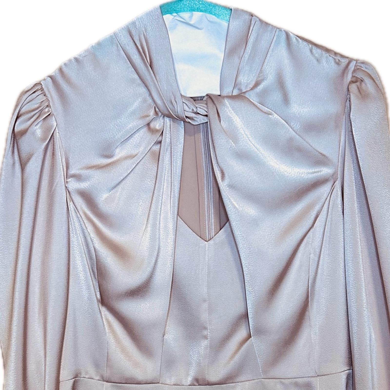 ASTR The Label ASTR the Label Champagne Satin Blouse – Style AT17289 – XL Size XL / US 12-14 / IT 48-50 - 2 Thumbnail