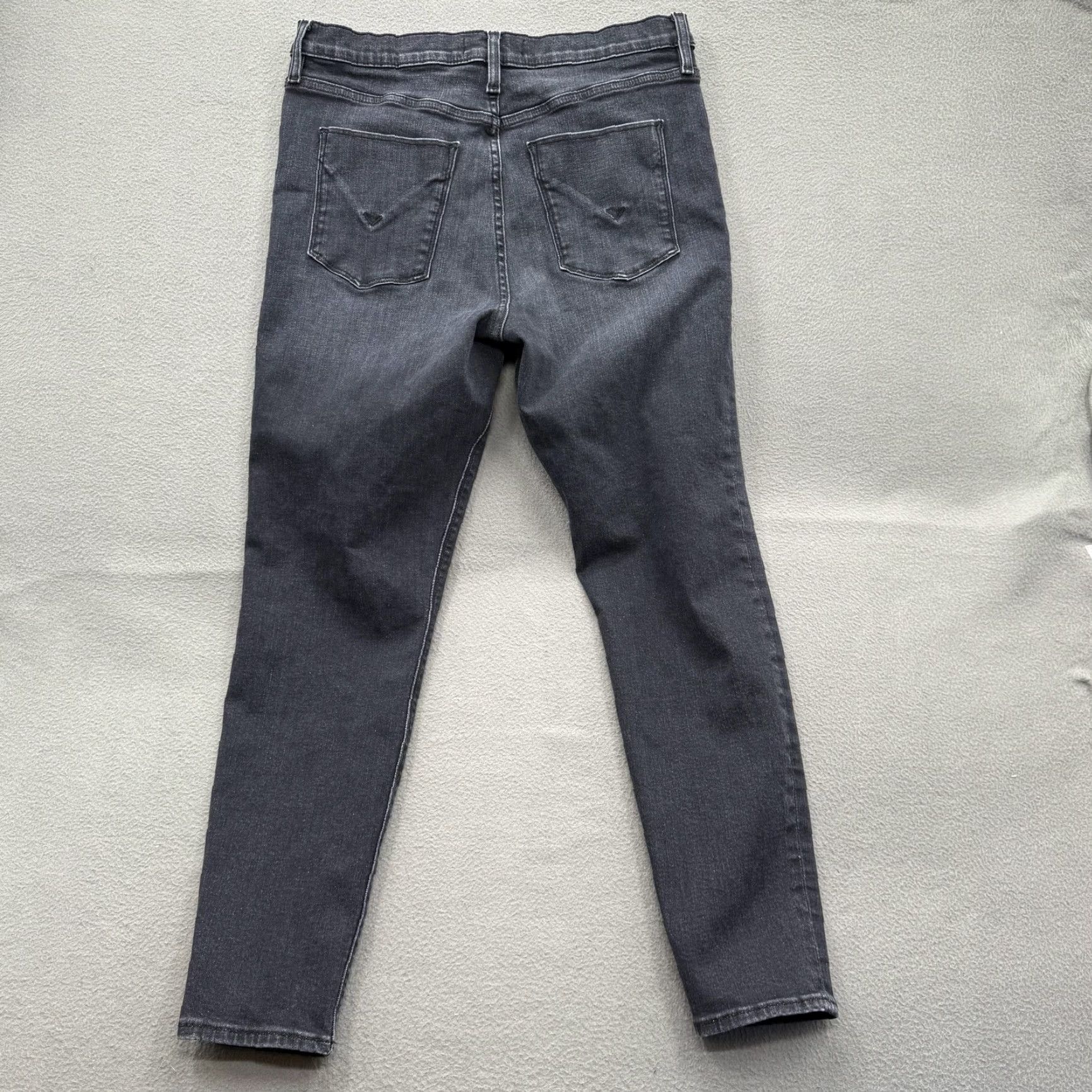 Hudson Hudson Womens Jeans 32 Gray Barbara Super Skinny Stretch Ankle Denim Size 24" / US 00 / IT 34 - 2 Thumbnail