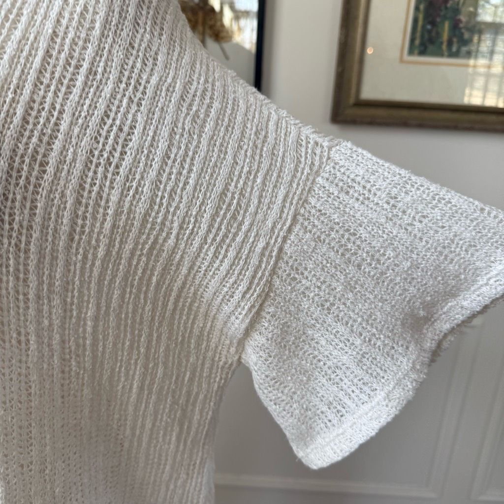 Other NWT Cherish Open Weave Top Off Off White M Size M / US 6-8 / IT 42-44 - 4 Thumbnail
