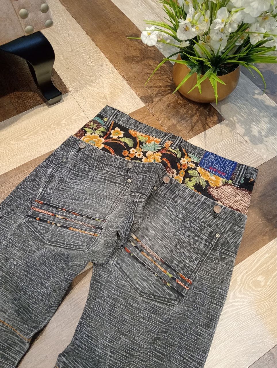 Japanese Brand JAPANESE BLUE TRICK SUKAJAN DENIM PANTS Size US 34 / EU 50 - 10 Thumbnail
