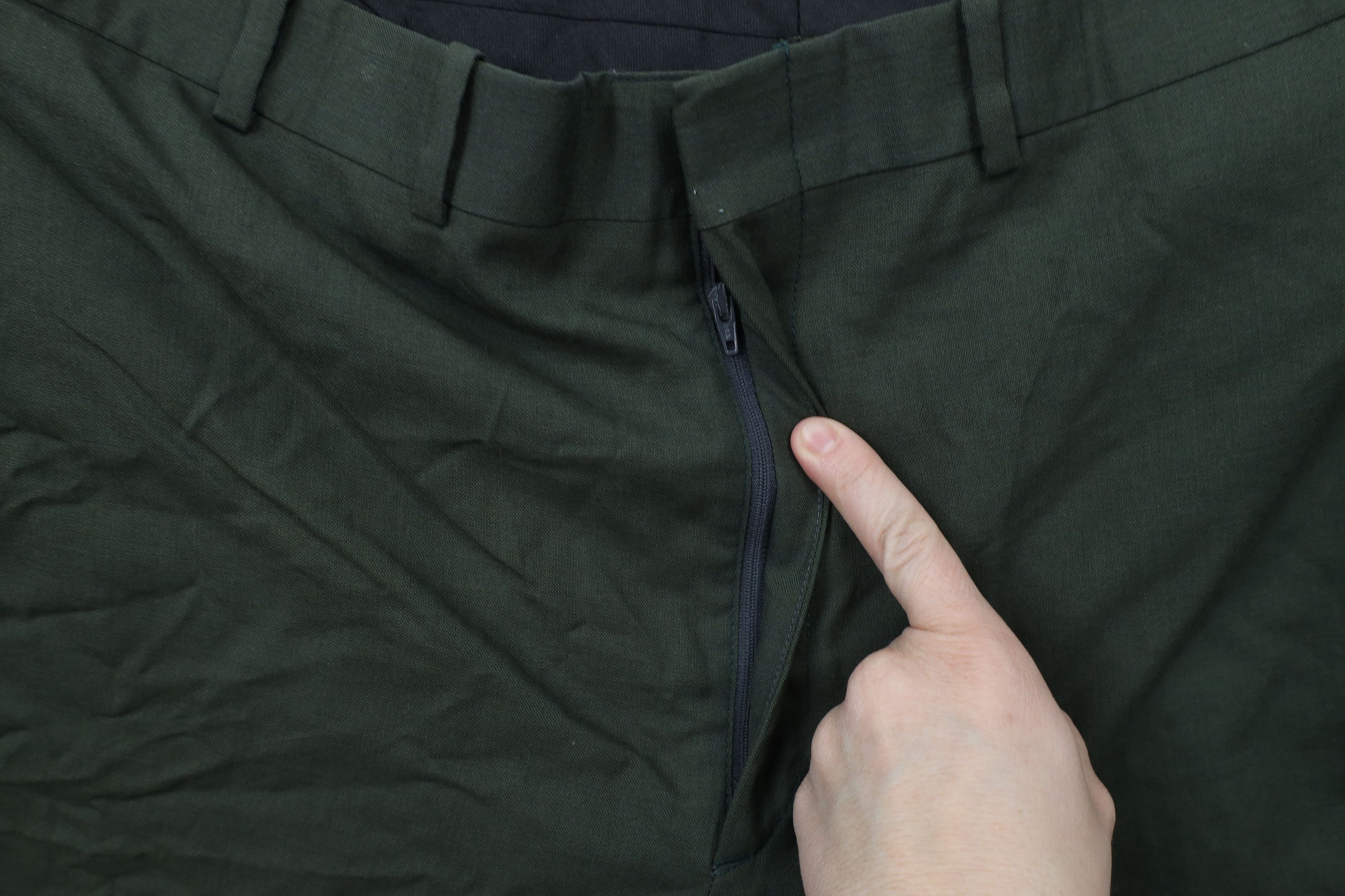 Vintage Vintage 70s Streetwear Wide Leg Chino Pants Green USA Size US 38 / EU 54 - 5 Thumbnail