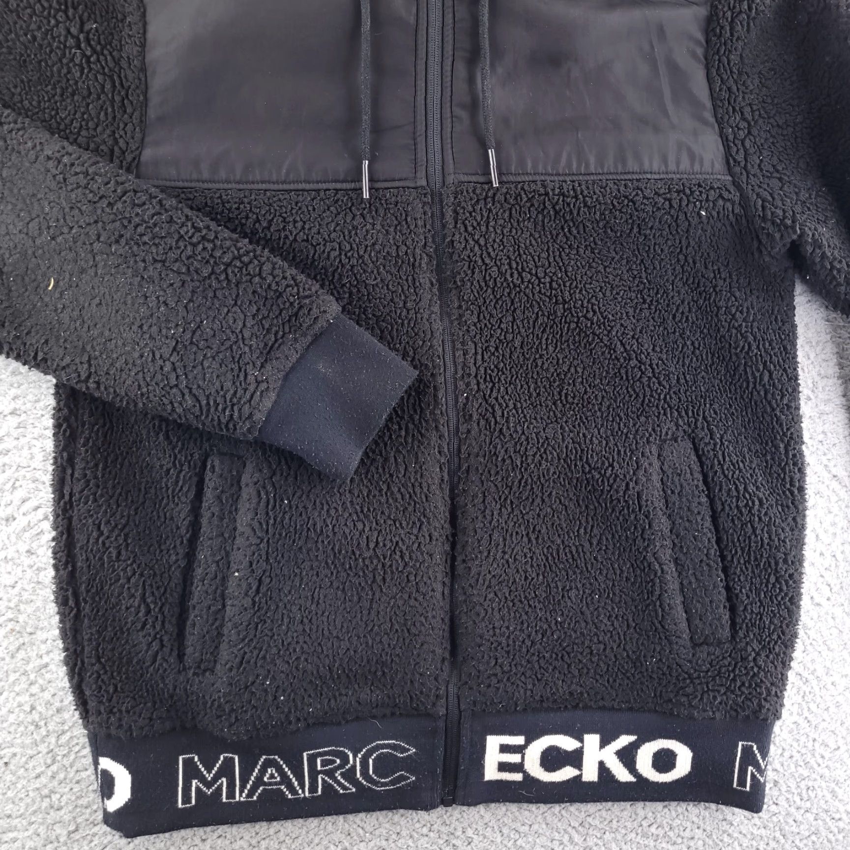 Ecko Unltd. Ecko Unltd. Hoodie Mens Small Black Full Zip Fleece Sherpa Knit Sweatshirt Style: Full Zip, Pattern: Solid, Vintage: No Size US S / EU 44-46 / 1 - 2 Thumbnail