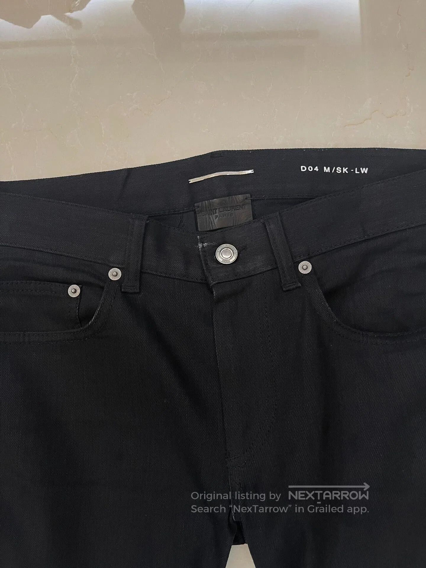 Saint Laurent Paris Saint Laurent Black Leather Motorcycle Pants. Size US 31 - 3 Thumbnail