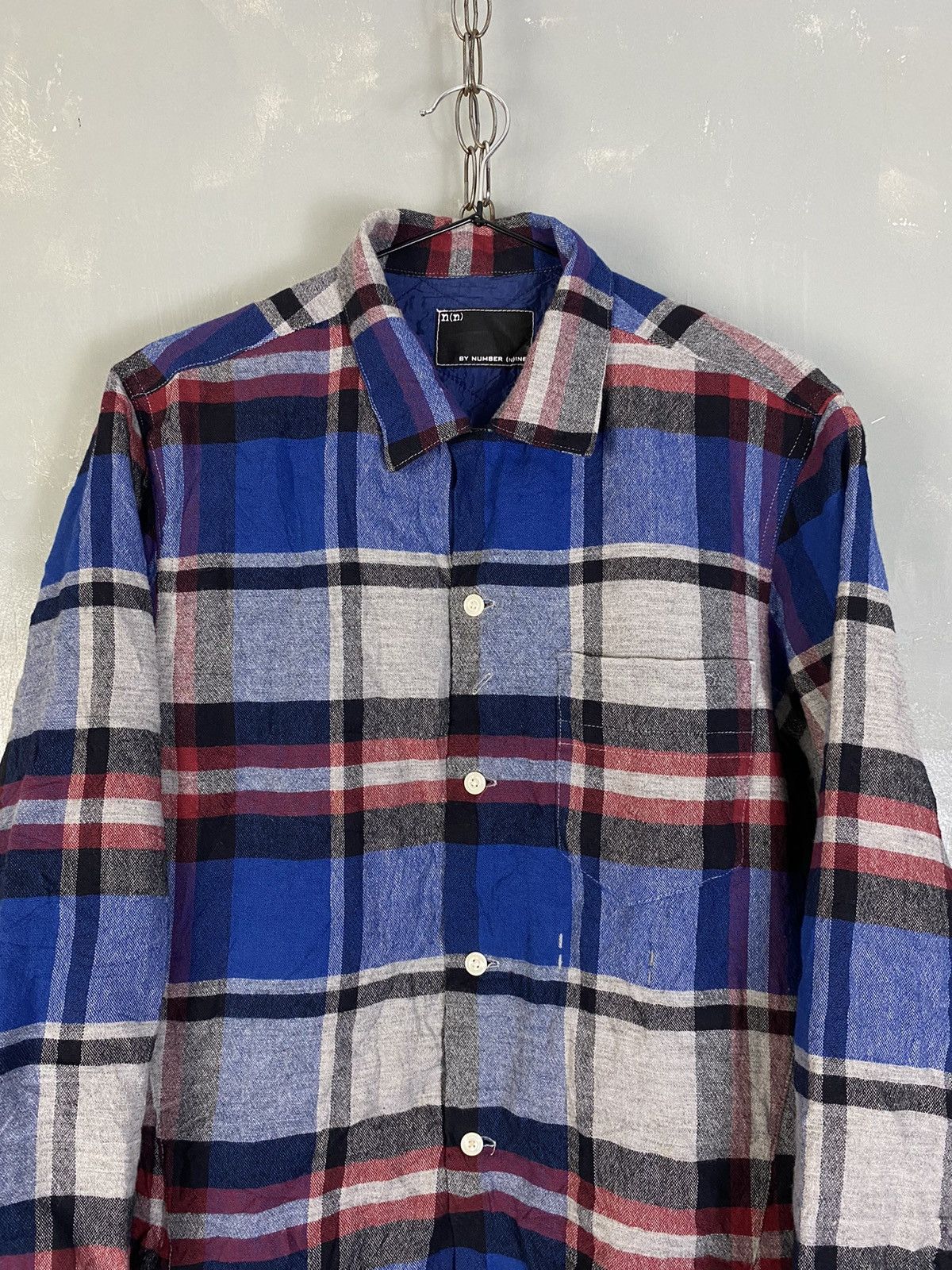 Number (N)ine Number (N)ine One Pocket Flannel Shirt Size US M / EU 48-50 / 2 - 2 Thumbnail