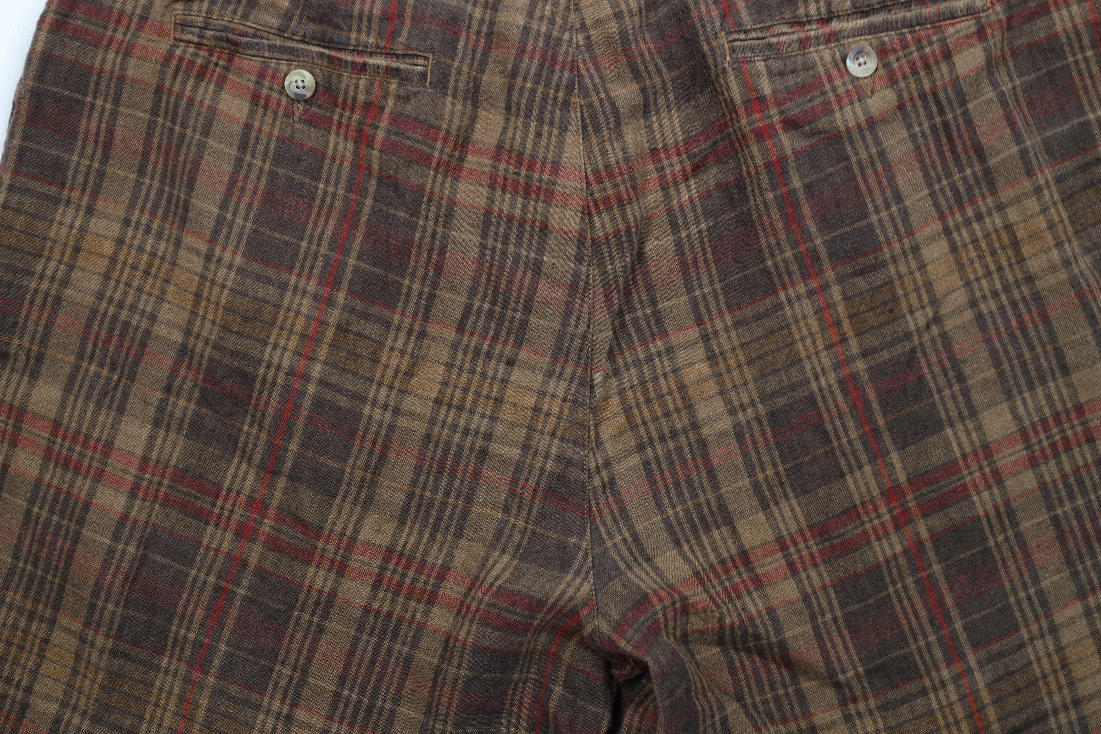 Vintage Vintage 90s Streetwear Linen Golfing Chino Shorts Plaid Size US 38 / EU 54 - 10 Thumbnail