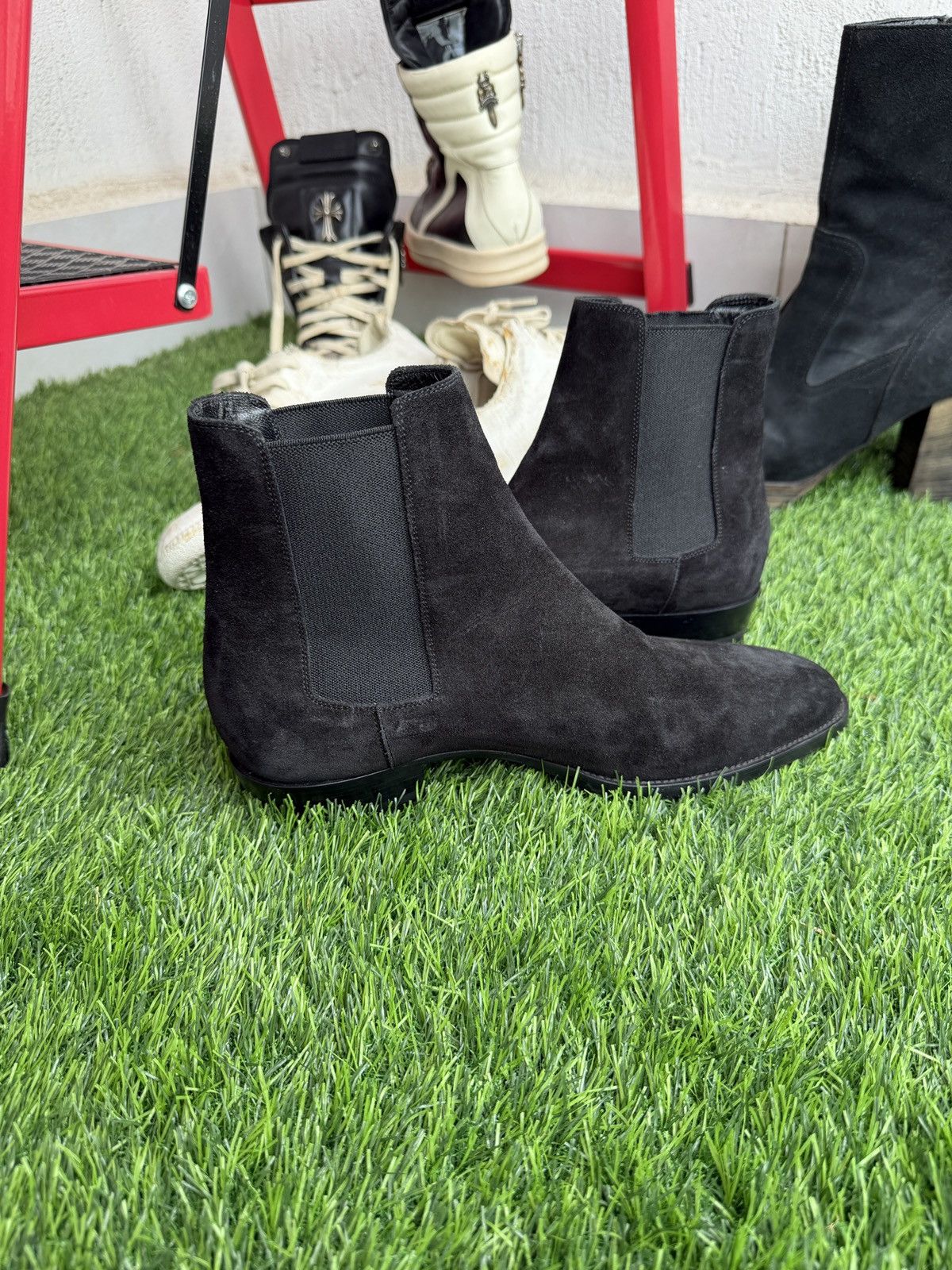 Saint Laurent Paris Suede wyatt boots by Hedi slimane Size US 7 / EU 40 - 11 Thumbnail