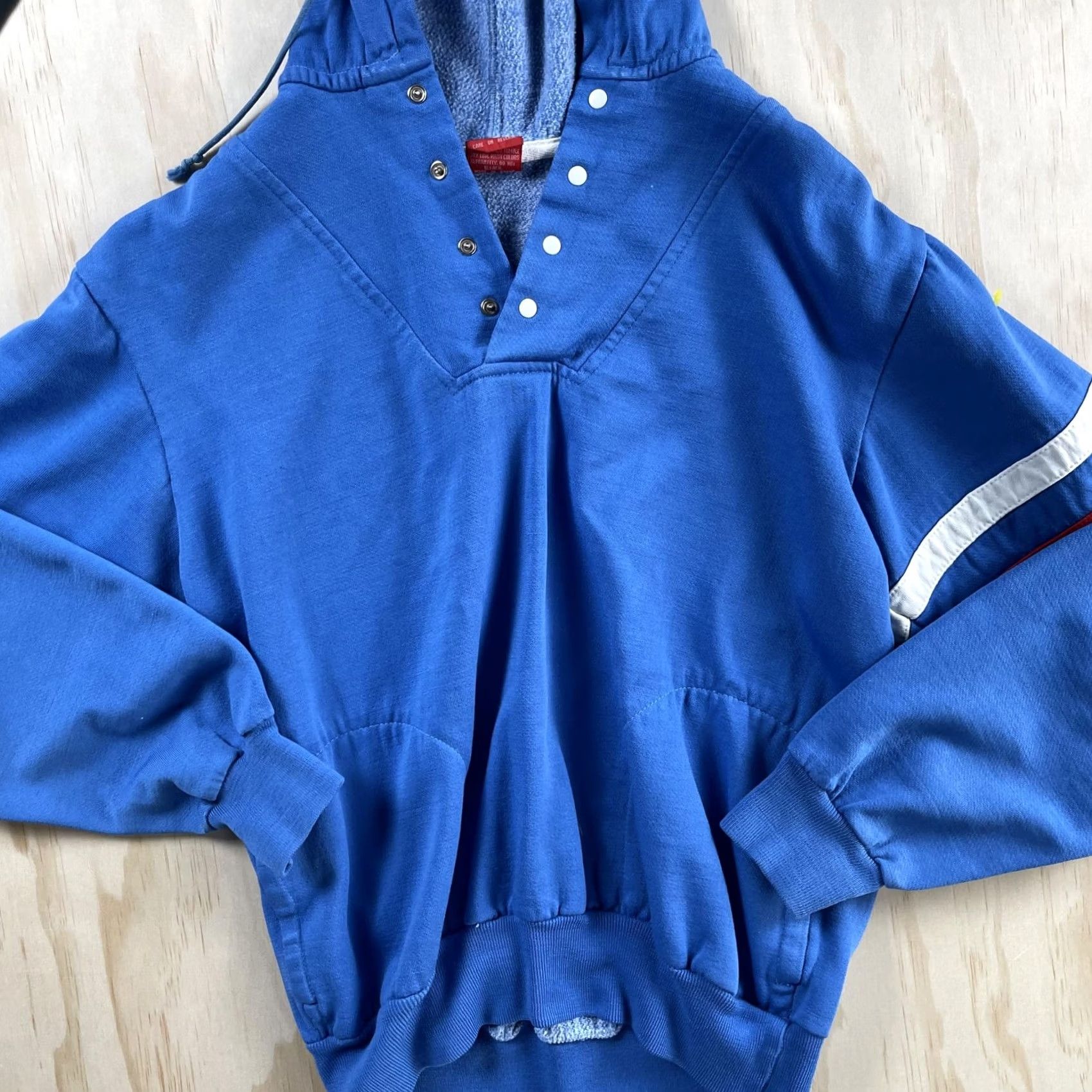 Vintage VINTAGE Rawlings Hoodie Mens S Blue Snap Neck Fleece Athletic Pullover Size US S / EU 44-46 / 1 - 2 Thumbnail