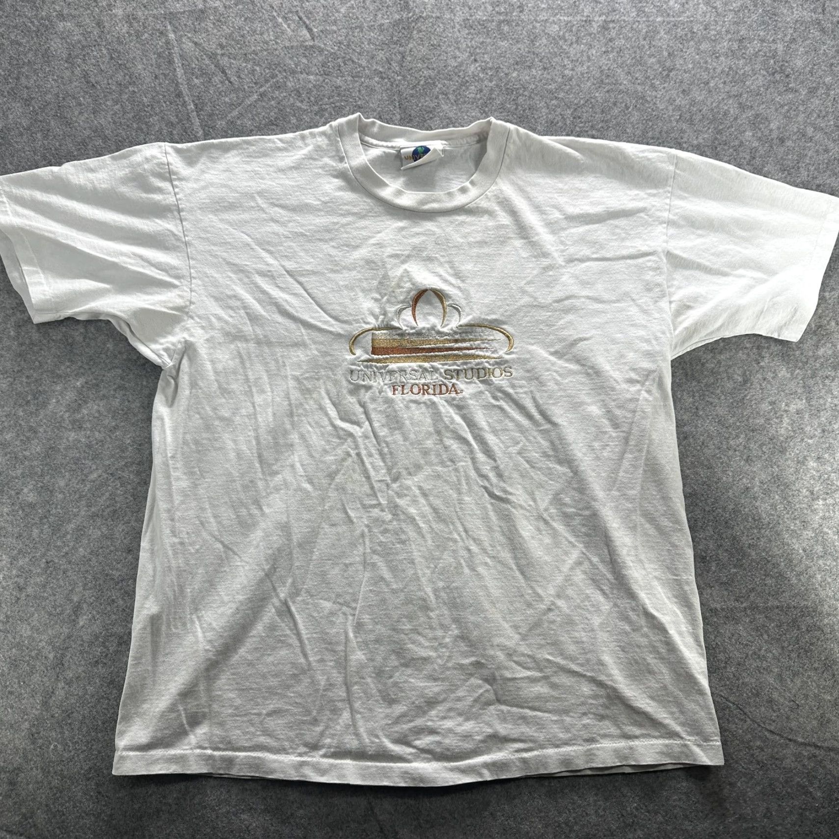 Vintage VINTAGE Universal Studios Florida Shirt Mens 2XL White Embroidered Made USA 90s Size US XXL / EU 58 / 5 - 2 Thumbnail