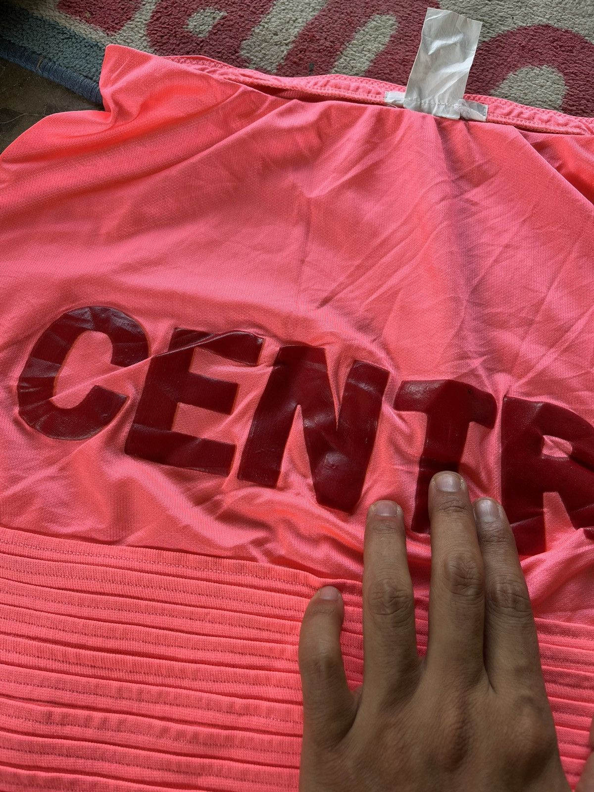 Issey Miyake × Japanese Brand × Zucca 🔥ZUCCA CENTRO RUBBER SPELL LOGO SKIRTS SAMPLE JAPAN Size 29" - 3 Thumbnail
