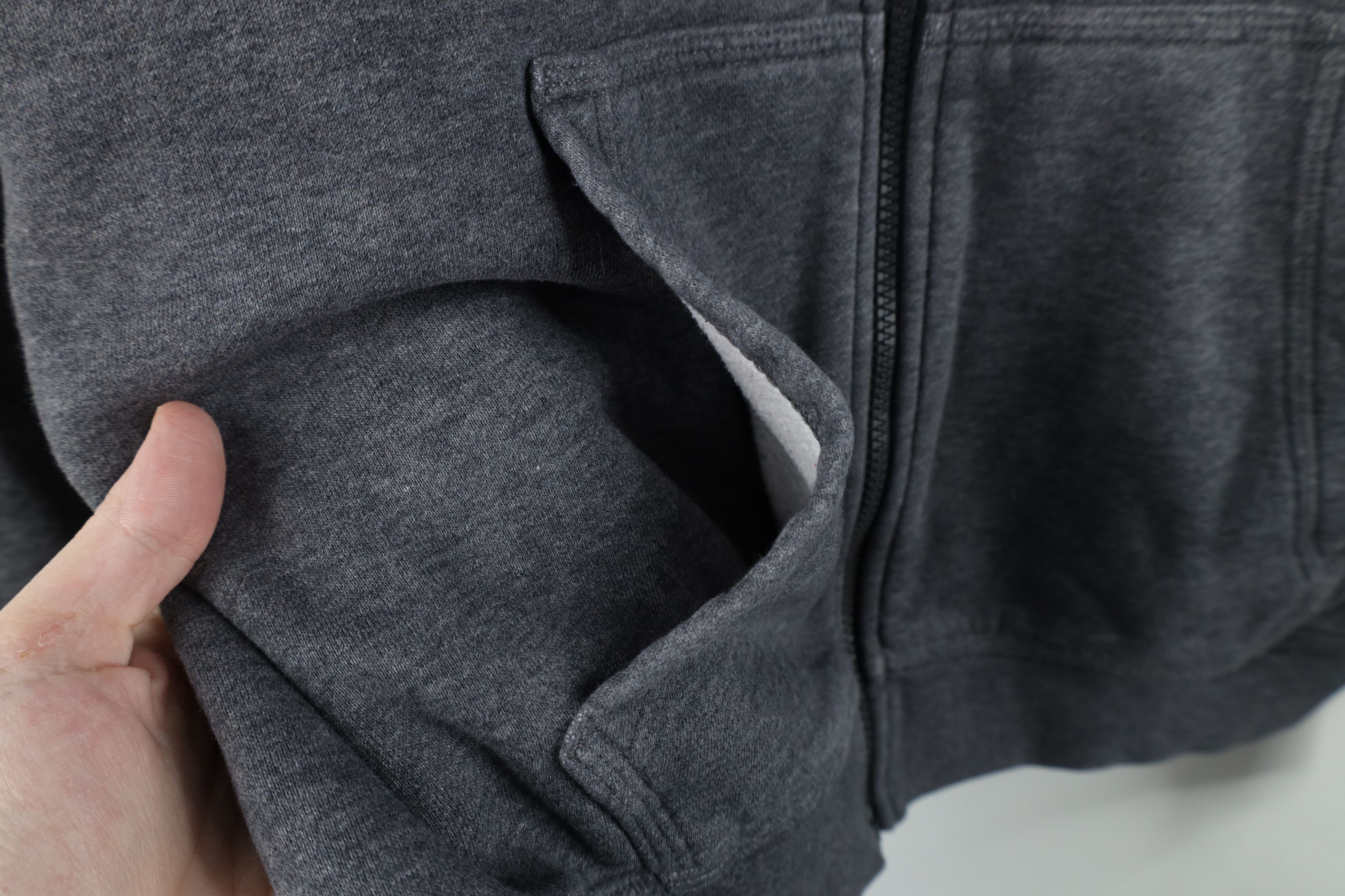 Nike Vintage Nike Mini Swoosh Full Zip Hoodie Sweatshirt Gray Size US M / EU 48-50 / 2 - 7 Thumbnail