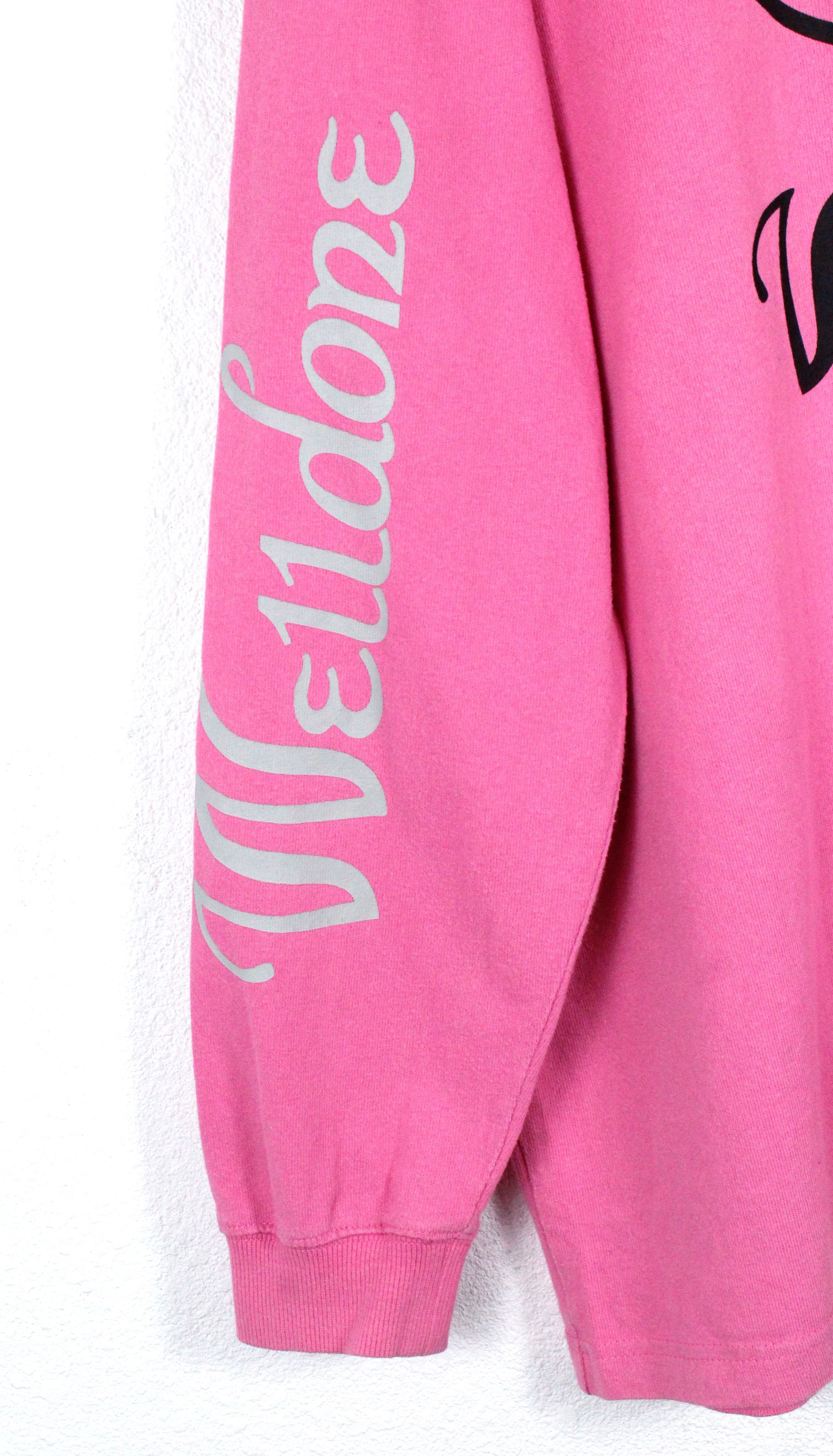 WE11DONE WE11DONE Logo Print Pink Cotton Long Sleeve Tee T-shirt Size US XL / EU 56 / 4 - 2 Thumbnail