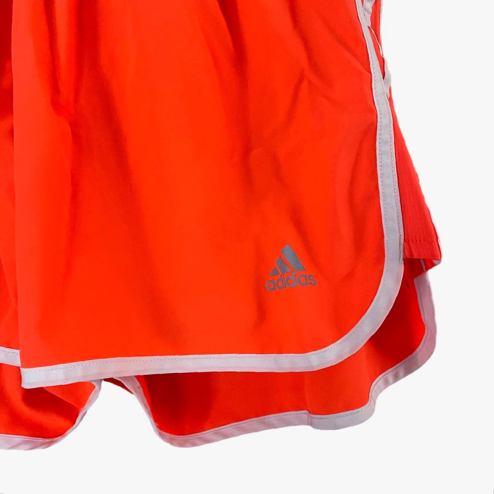 Adidas Adidas Performance Running Shorts Neon Orange Lined Drawstring Womens Large L Size 36" / US 14 / IT 50 - 5 Thumbnail