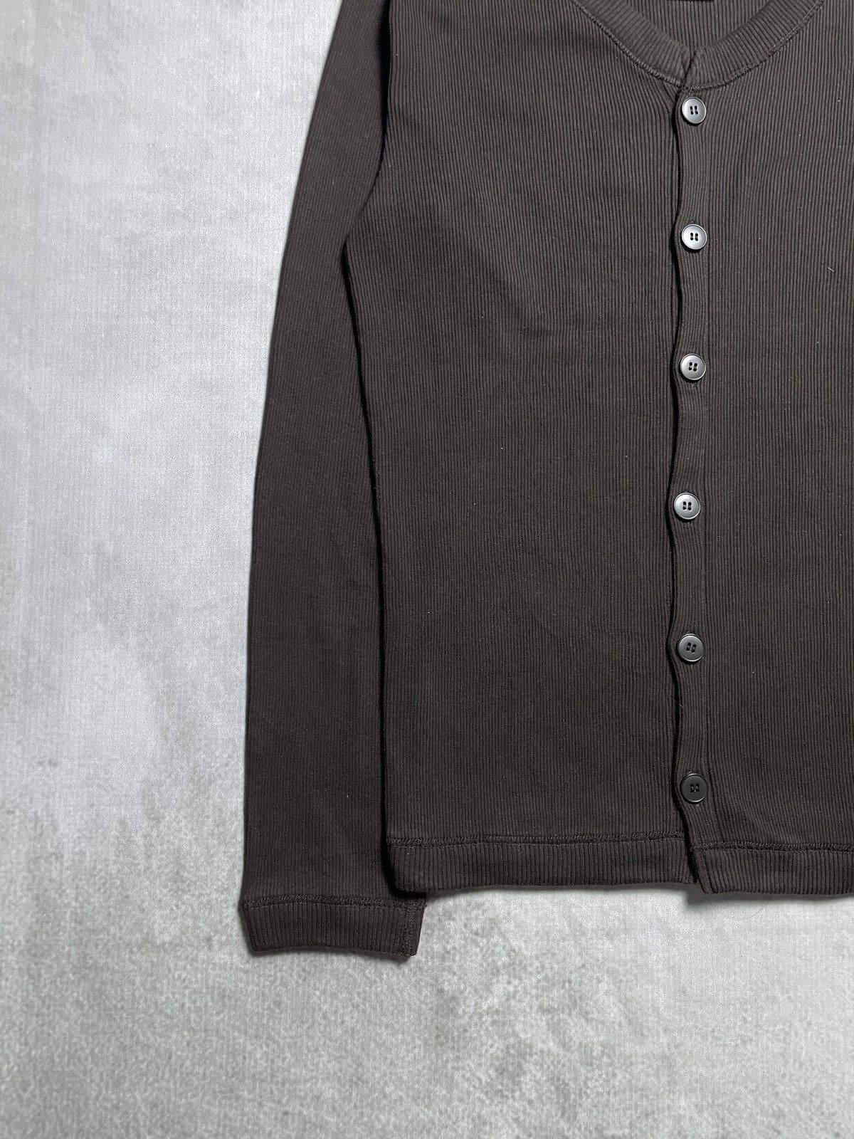 agnes b. Agnes.b Homme Cutton Rib Knit Cardigan Shirt Size US M / EU 48-50 / 2 - 3 Thumbnail