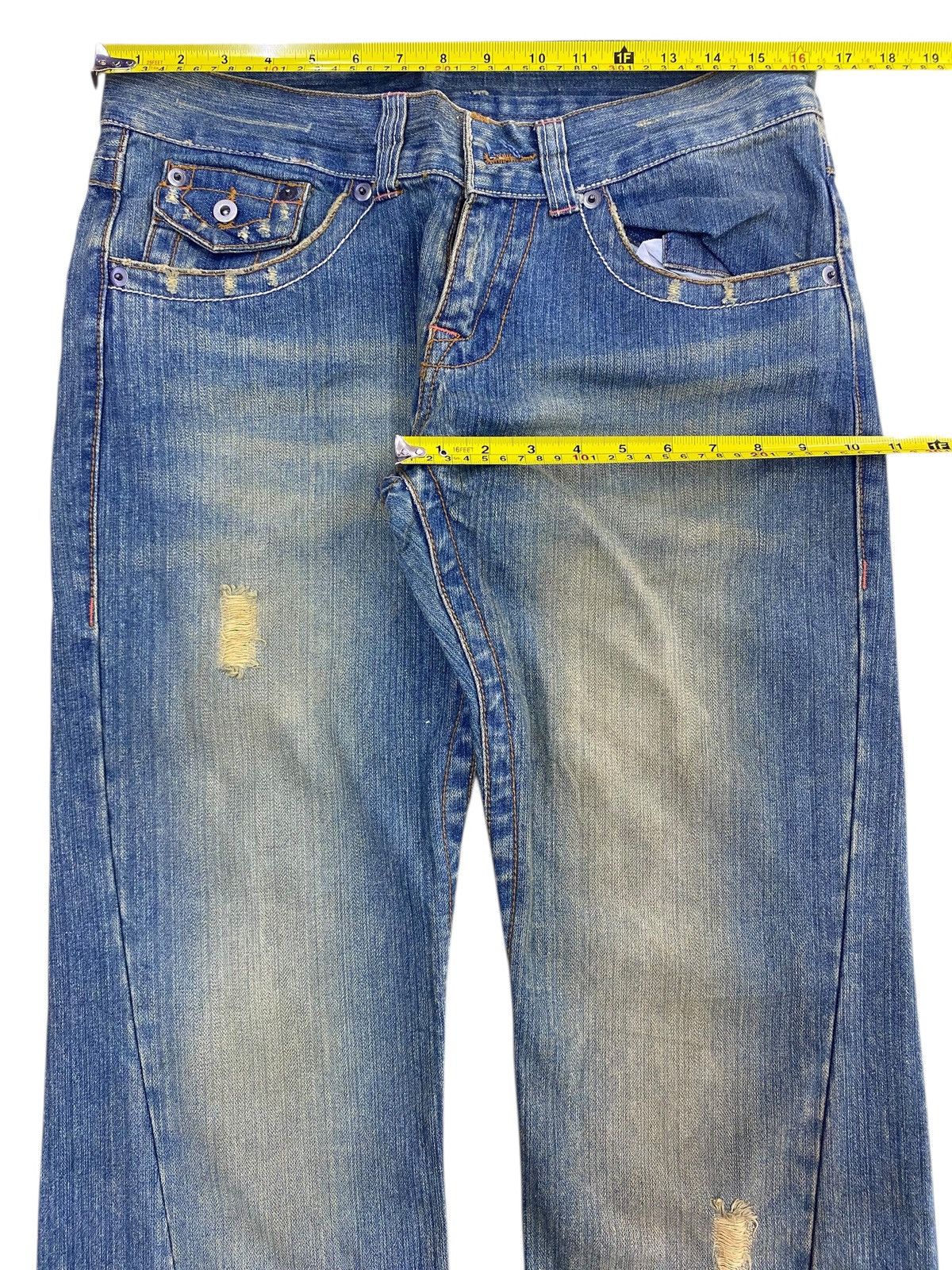 Japanese Brand Japanese Brand Mud Faded Wash Style Flare Jeans Size US 32 / EU 48 - 5 Thumbnail
