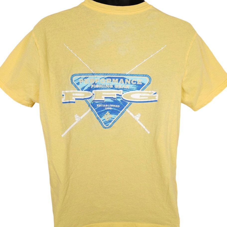 Columbia Columbia PFG T Shirt Mens Size Large Yellow Performance Fish Size US L / EU 52-54 / 3 - 1 Thumbnail