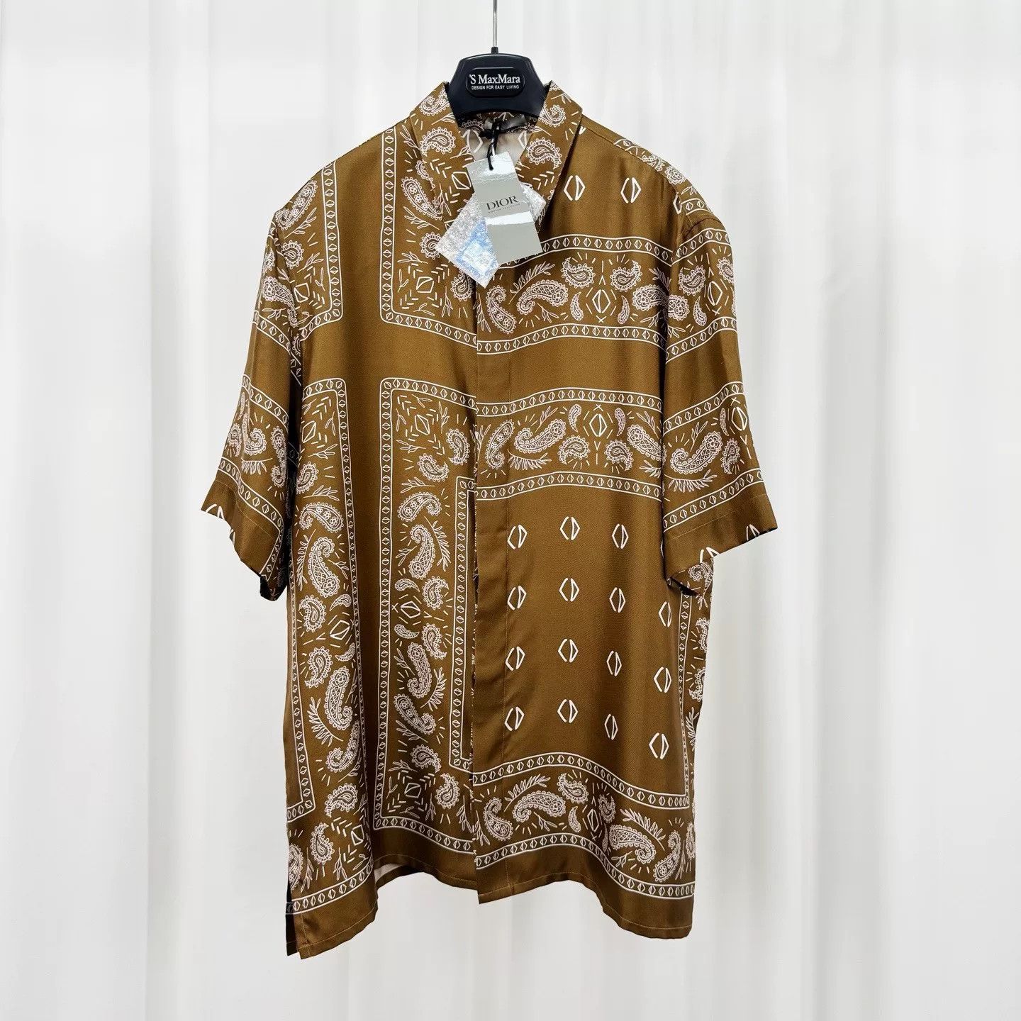 Dior dior short sleeve silk shirt with paisley pattern Size US M / EU 48-50 / 2 - 1 Thumbnail