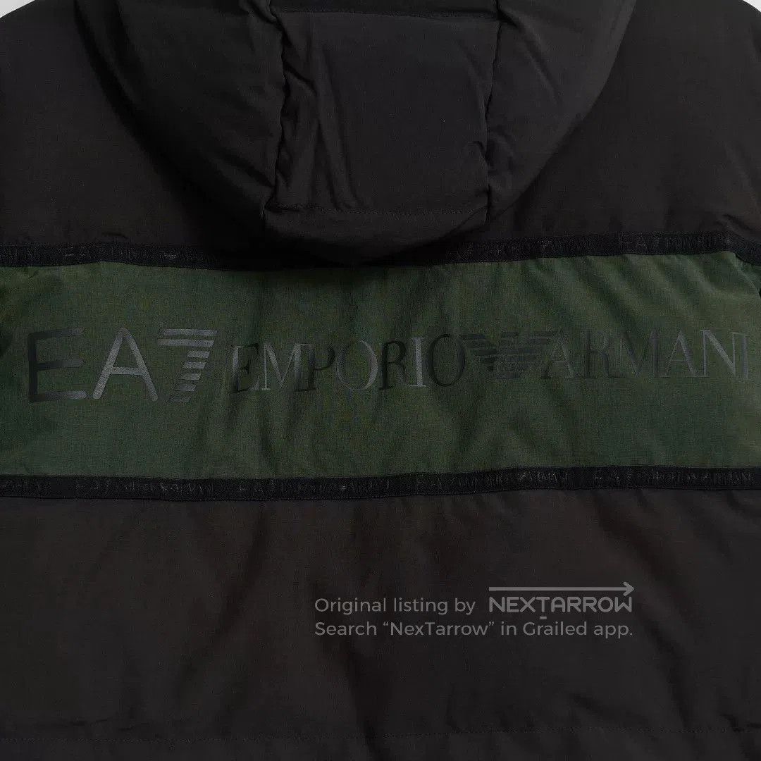 Emporio Armani EA7 Men's Colorblock Hooded Cotton Jacket. Size US M / EU 48-50 / 2 - 5 Thumbnail