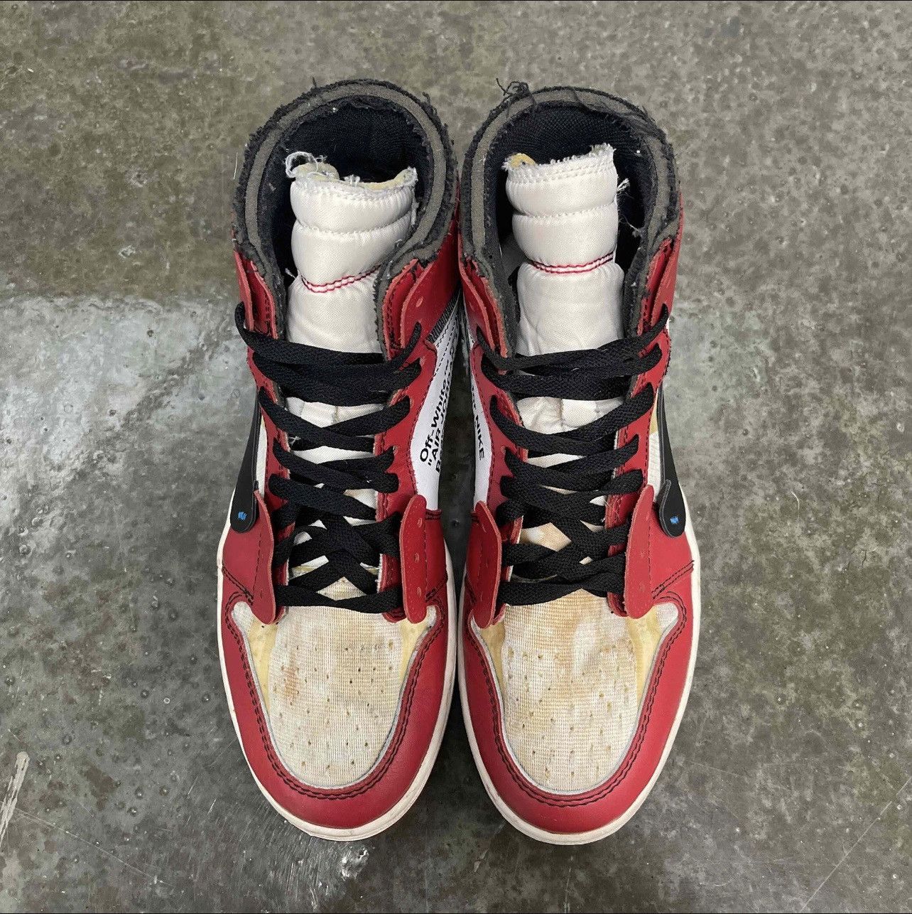 Jordan Brand × Off-White Off-White x Air Jordan 1 Retro High OG 'Chicago' Size US 10.5 / EU 43-44 - 4 Thumbnail