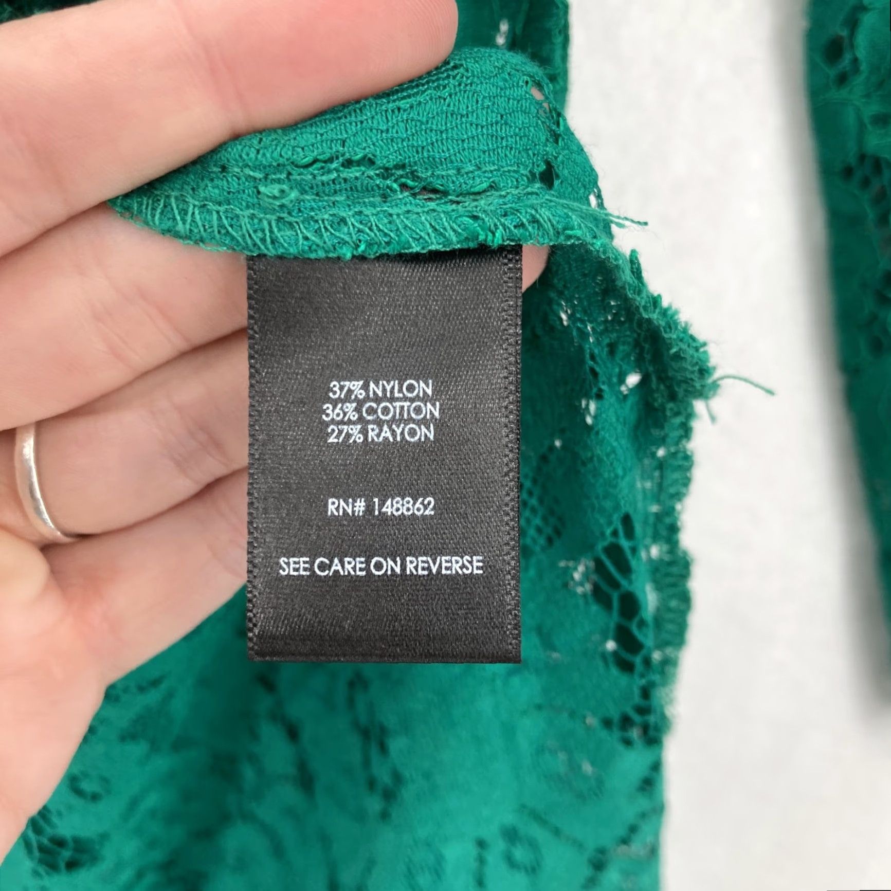 Torrid Torrid Lace Trench Jacket Womens 2X Green Long Sleeve Belted Open Front Sheer Coatigan Size XXL / US 16-18 / IT 52-54 - 6 Thumbnail