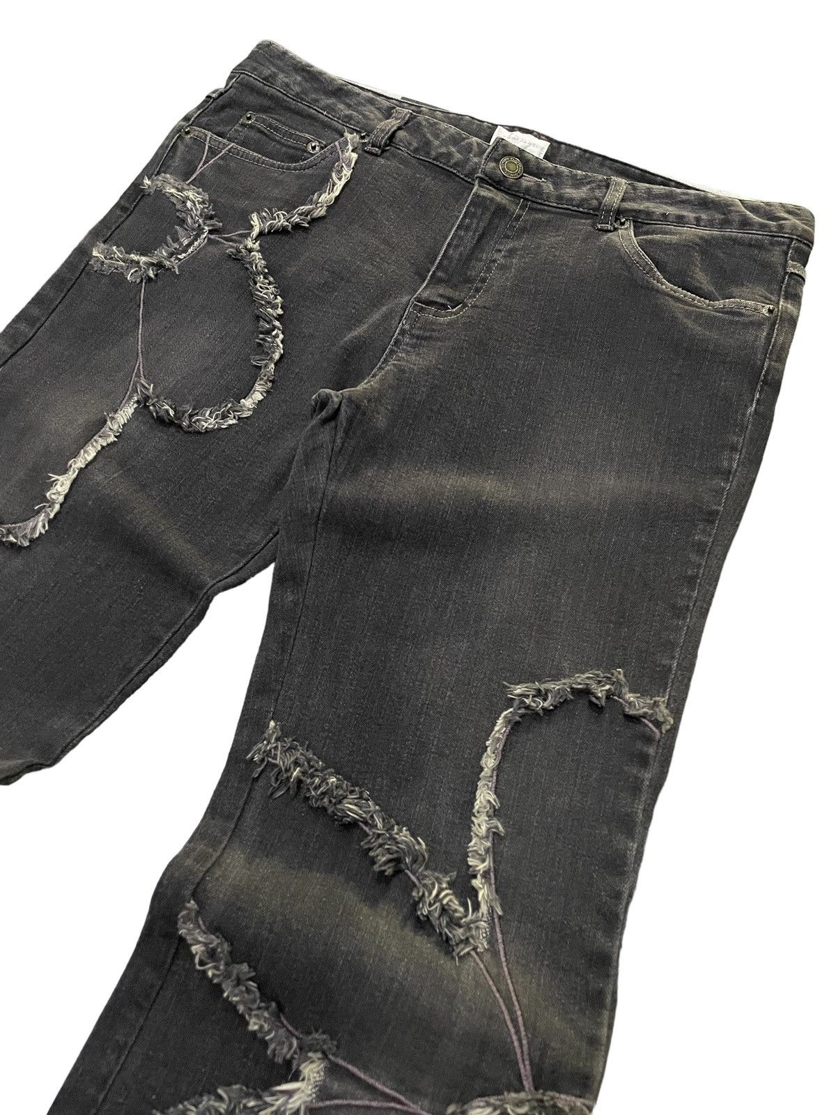 Hysteric Glamour × semanticdesign Emma James Distressed Frayed Art Flower Flower Jeans Size US 30 / EU 46 - 4 Thumbnail