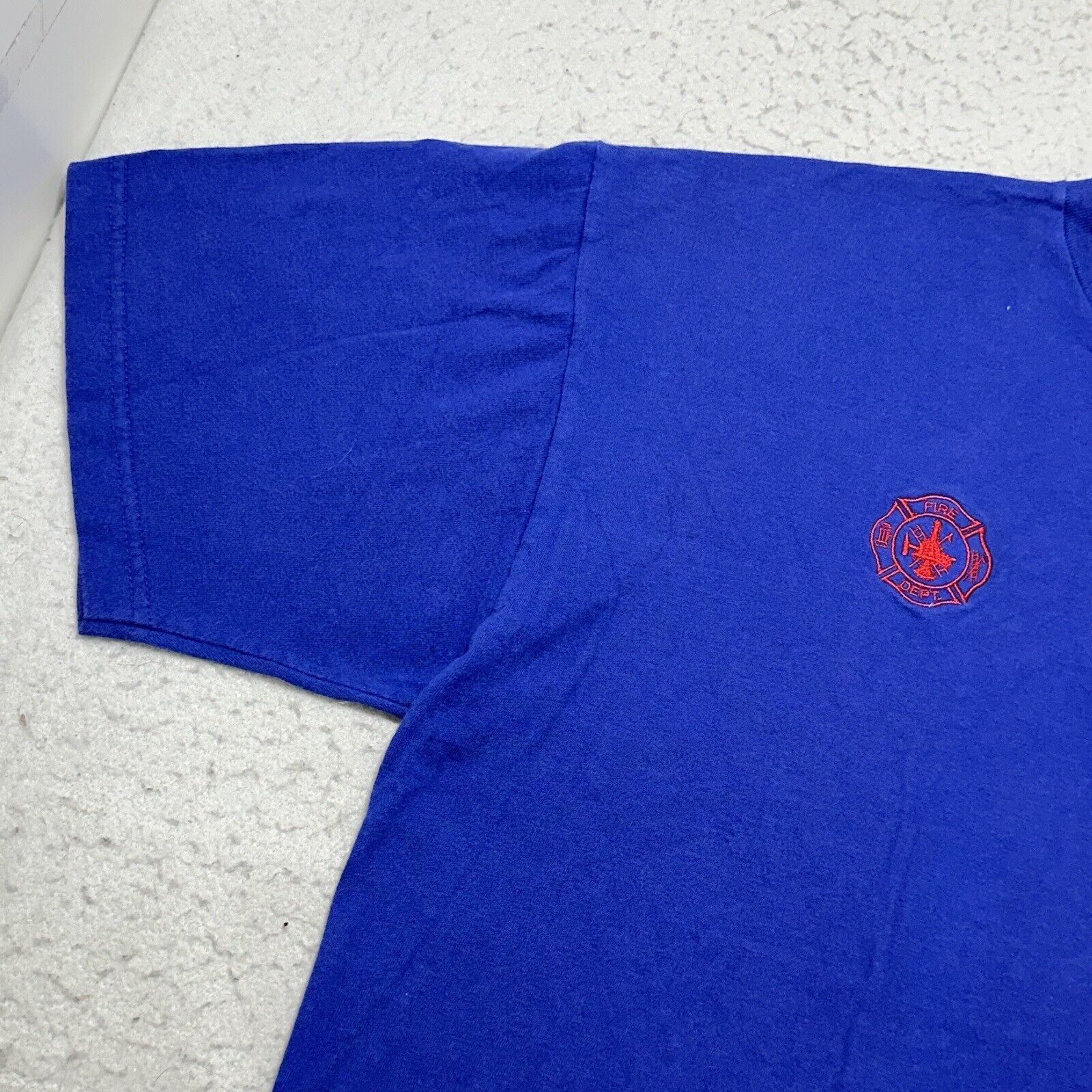 Nautica Vintage Nautica XL Crewneck Tee Fire Department Made in USA Size US XL / EU 56 / 4 - 4 Thumbnail