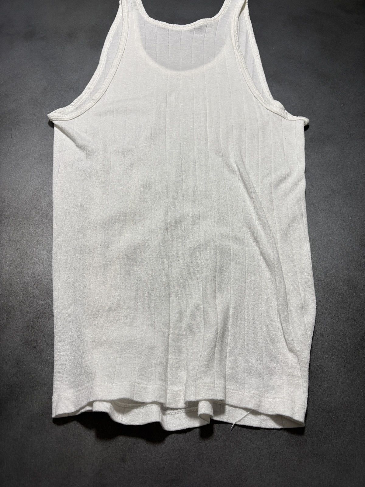 Vintage 1990s Vintage Tank Top Ribbed Undershirt Sleeveless Blank 90 Size US S / EU 44-46 / 1 - 10 Thumbnail