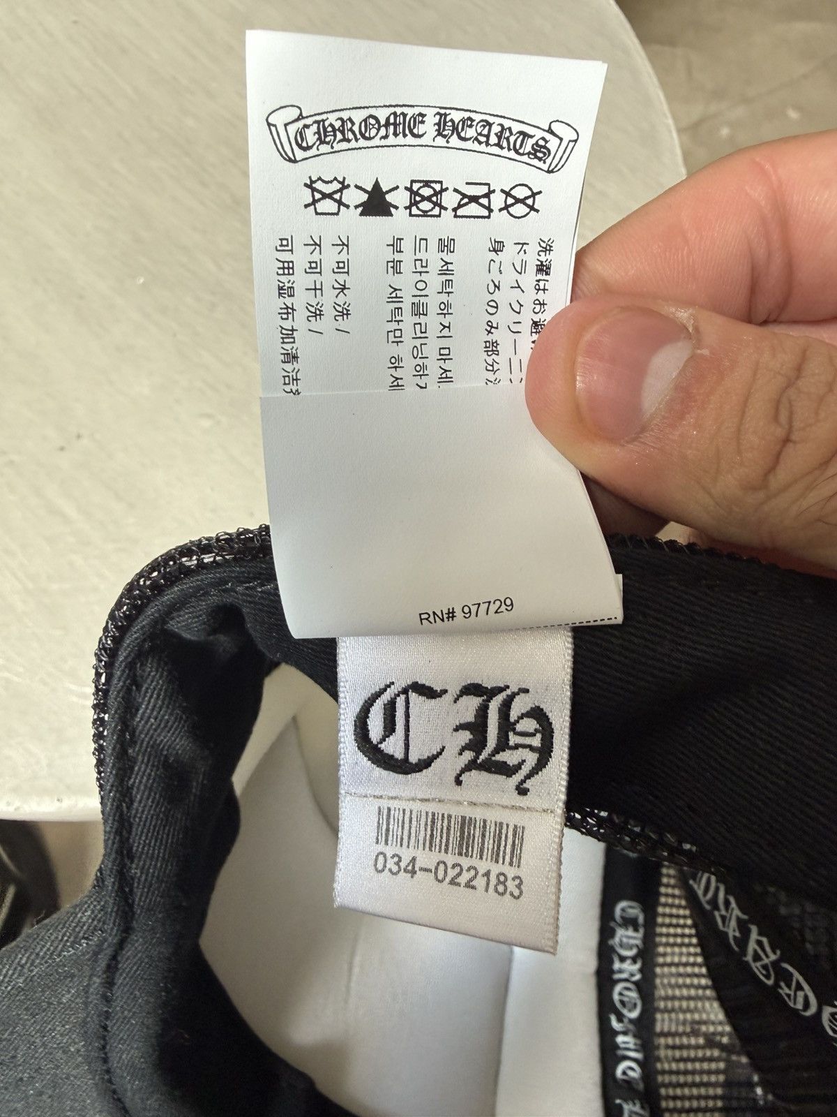 Chrome Hearts Chrome Hearts FUCK Hollywood Trucker Hat Black/White Size ONE SIZE - 6 Thumbnail