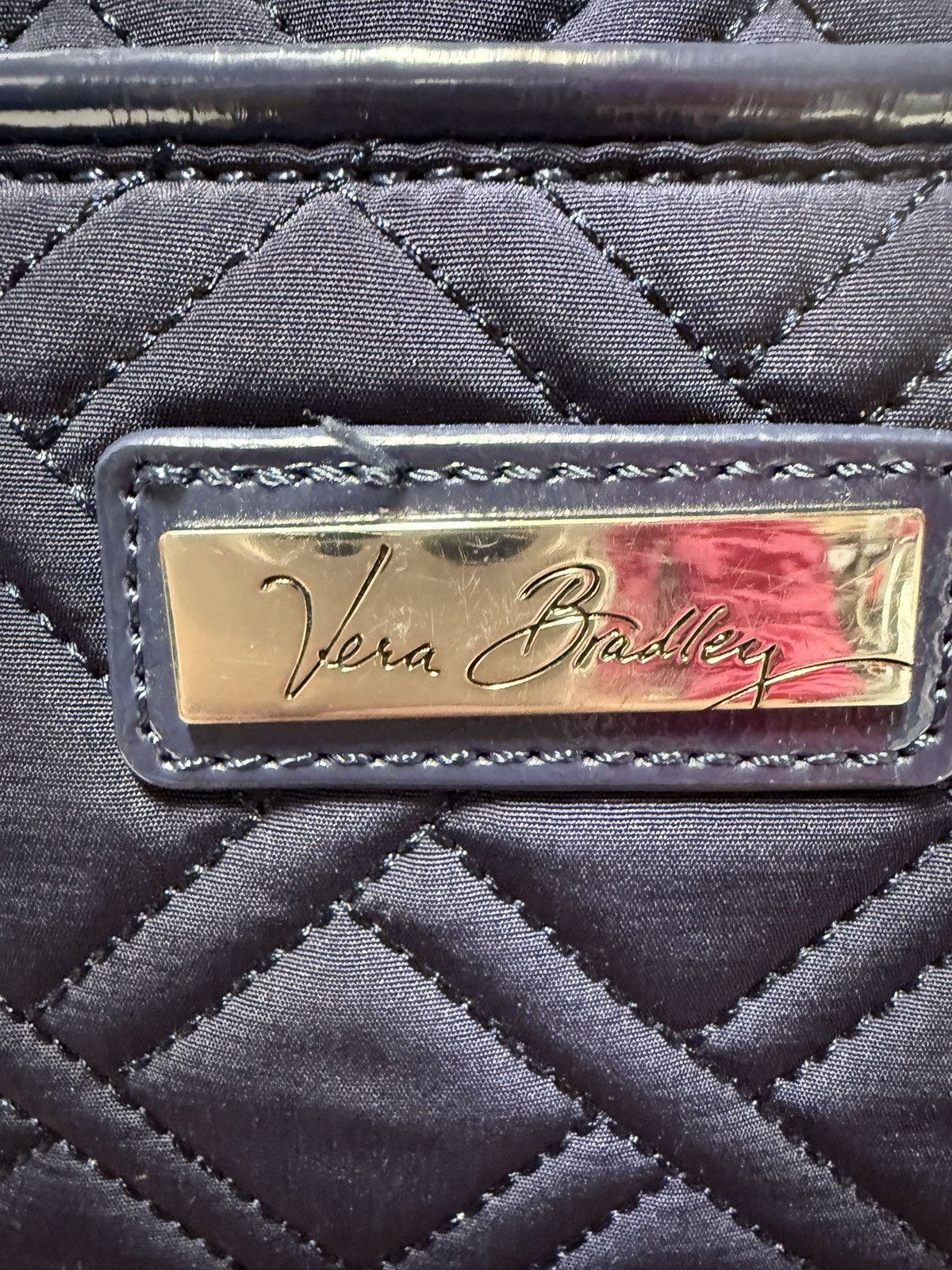 Vera Bradley Vera Bradley Navy Glenna Quilted Strap Tote Bag Purse Travel Size ONE SIZE - 2 Thumbnail
