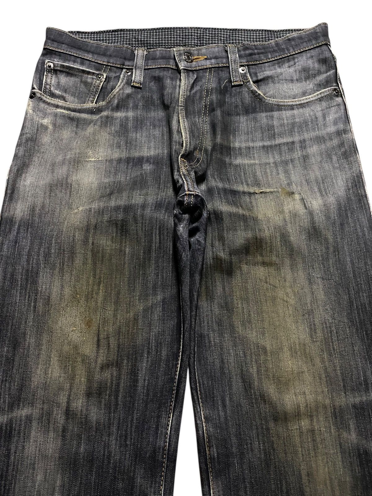 Japanese Brand Vintage Japanese Brand Edwin 403 Distressed Loose Jeans Size US 32 / EU 48 - 3 Thumbnail