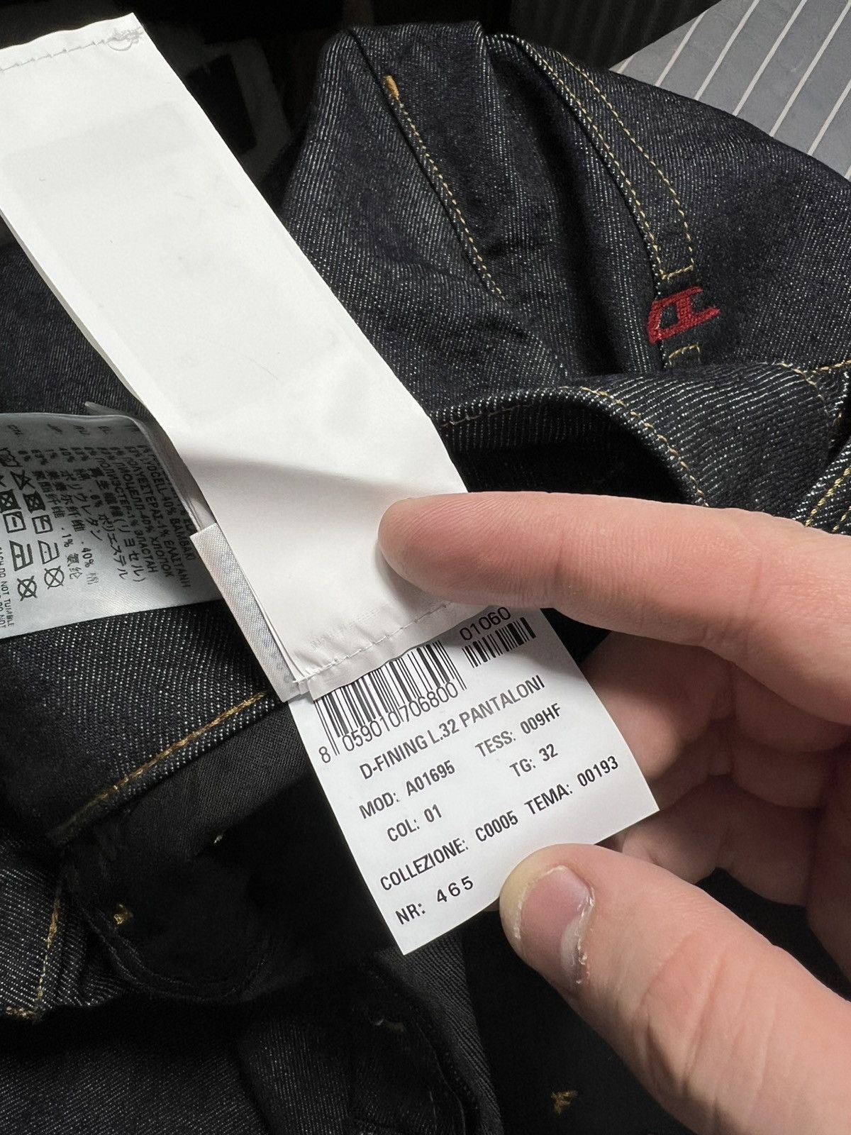 Diesel Diesel Raw Tapered Fit Jeans 🇮🇹 Premium Dark Wash Denim Size US 32 / EU 48 - 23 Thumbnail