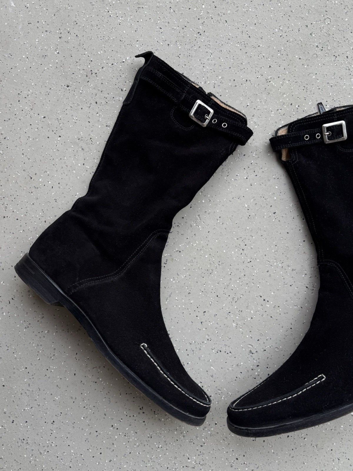 Escada Sport DDP vntg Escada Sport Suede Zip Knee Boots Shoes size 37.5 Size US 7.5 / IT 37.5 - 12 Thumbnail