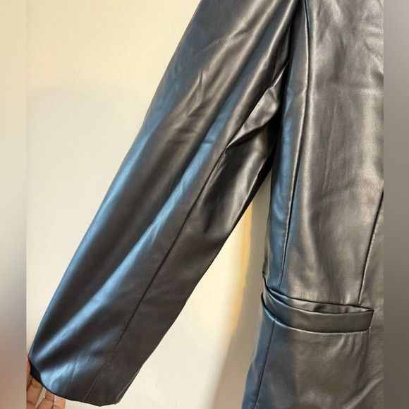 Other A New Day Black Faux Leather Blazer Women’s Size XL Size XL / US 12-14 / IT 48-50 - 4 Thumbnail