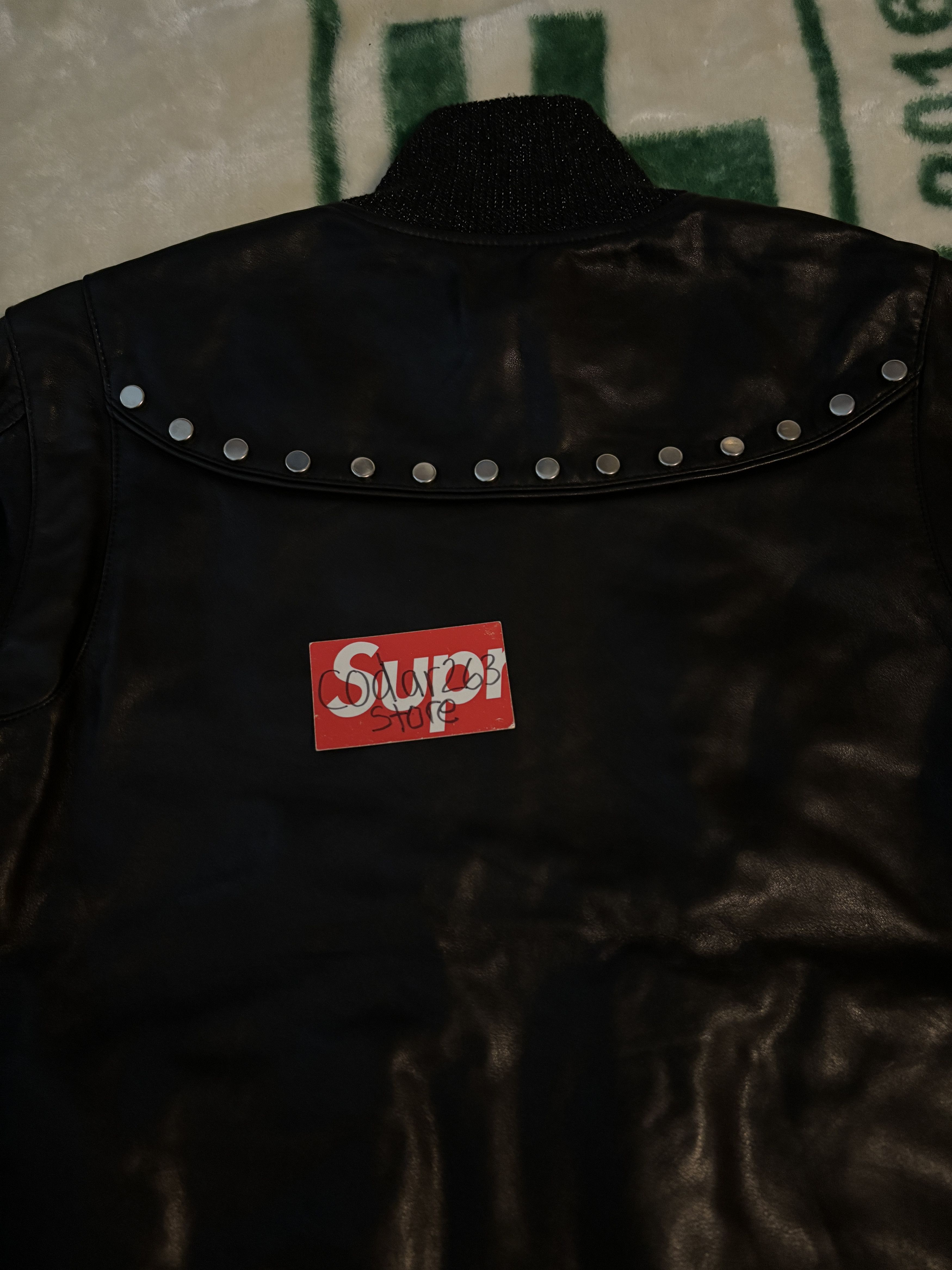 Midnight Studios Midnight Studios Nico Sample Leather Track Jacket AWGE Size US M / EU 48-50 / 2 - 4 Thumbnail