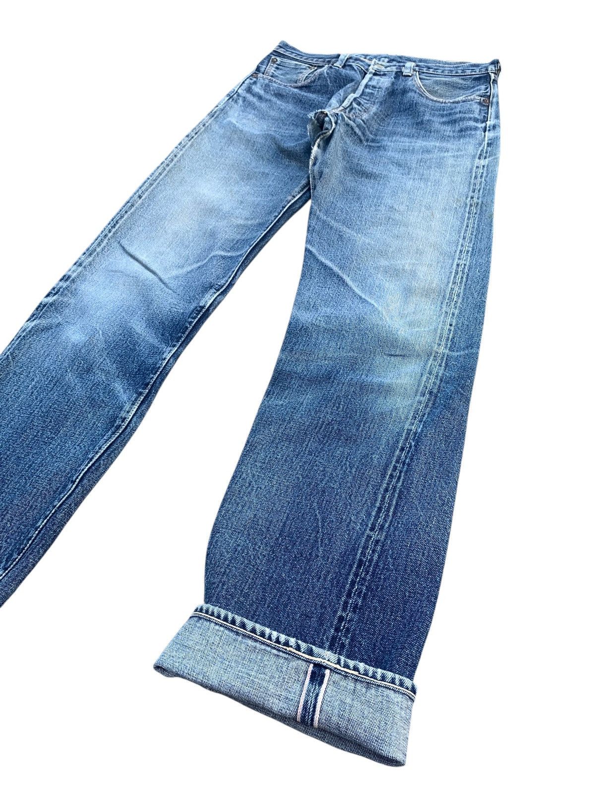 Levi's VINTAGE LEVIS 501XX SELVEDGE BIG E DAMAGE DISTRESSED DENIM Size US 30 / EU 46 - 5 Thumbnail