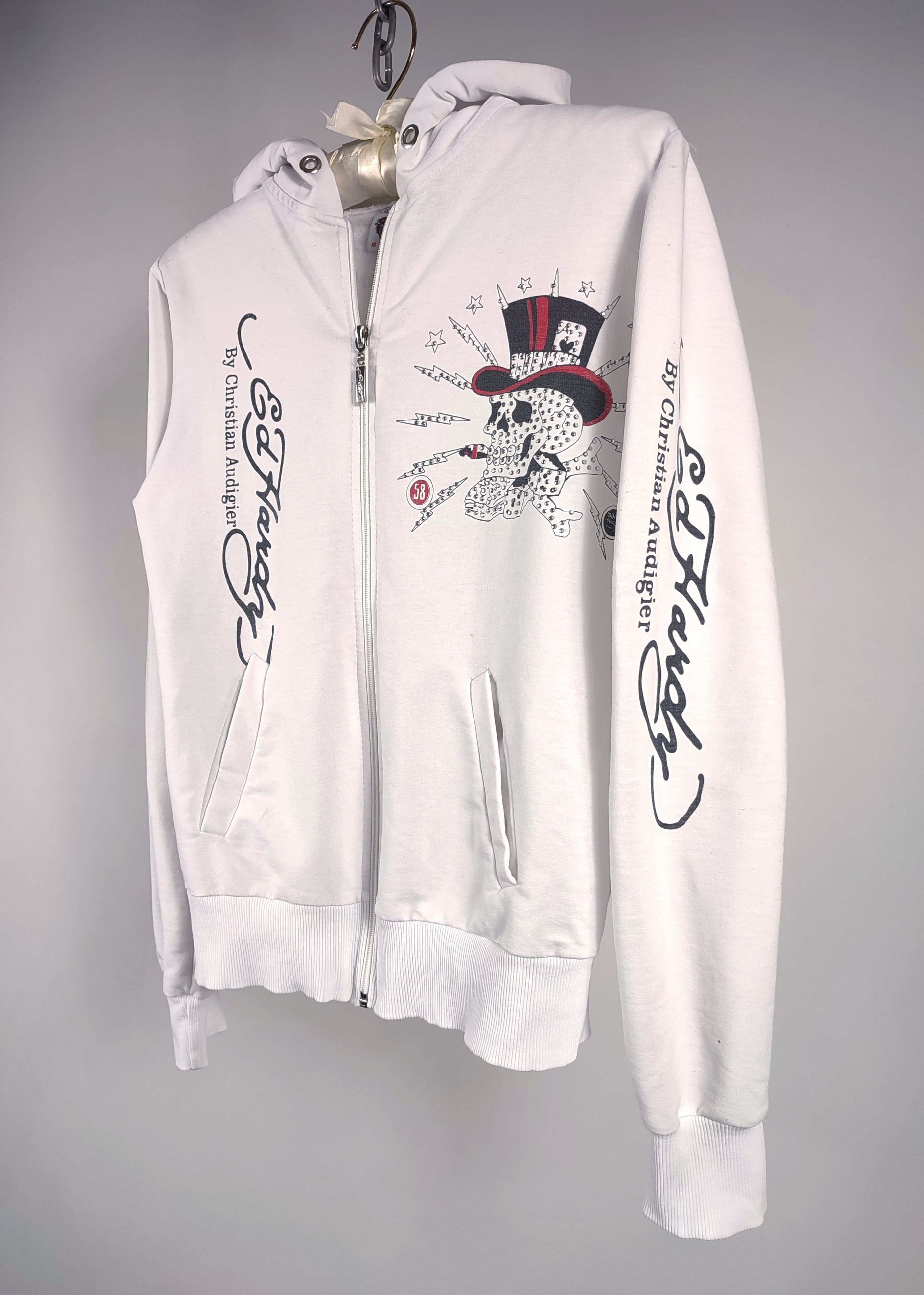 Christian Audigier Ed hardy white hoodie Size S / US 4 / IT 40 - 2 Thumbnail