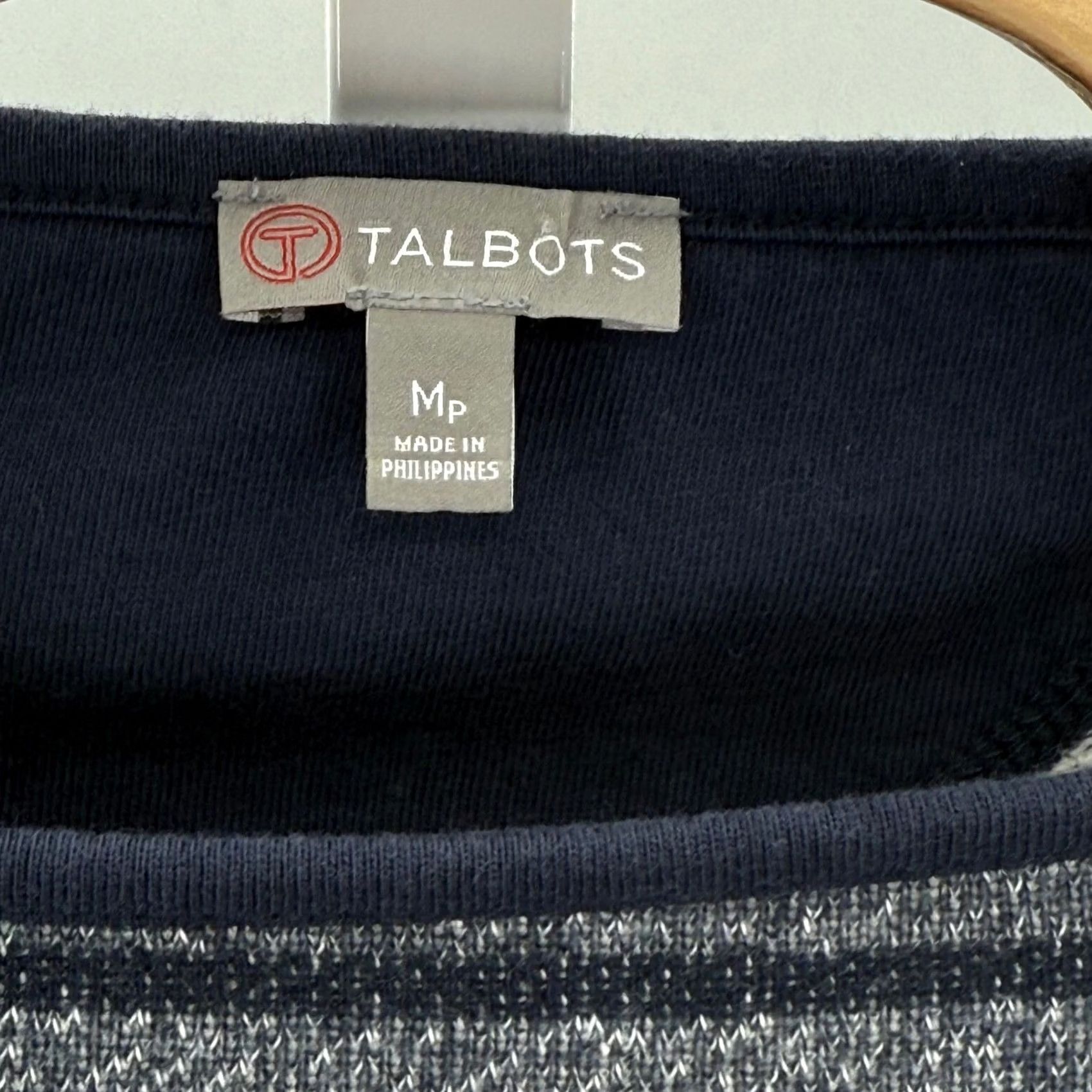 Talbots Talbots Knit Dress Striped Long Sleeve Casual Career Sheath PM Petite Women Gray Knit Dress MP Size M / US 6-8 / IT 42-44 - 3 Thumbnail