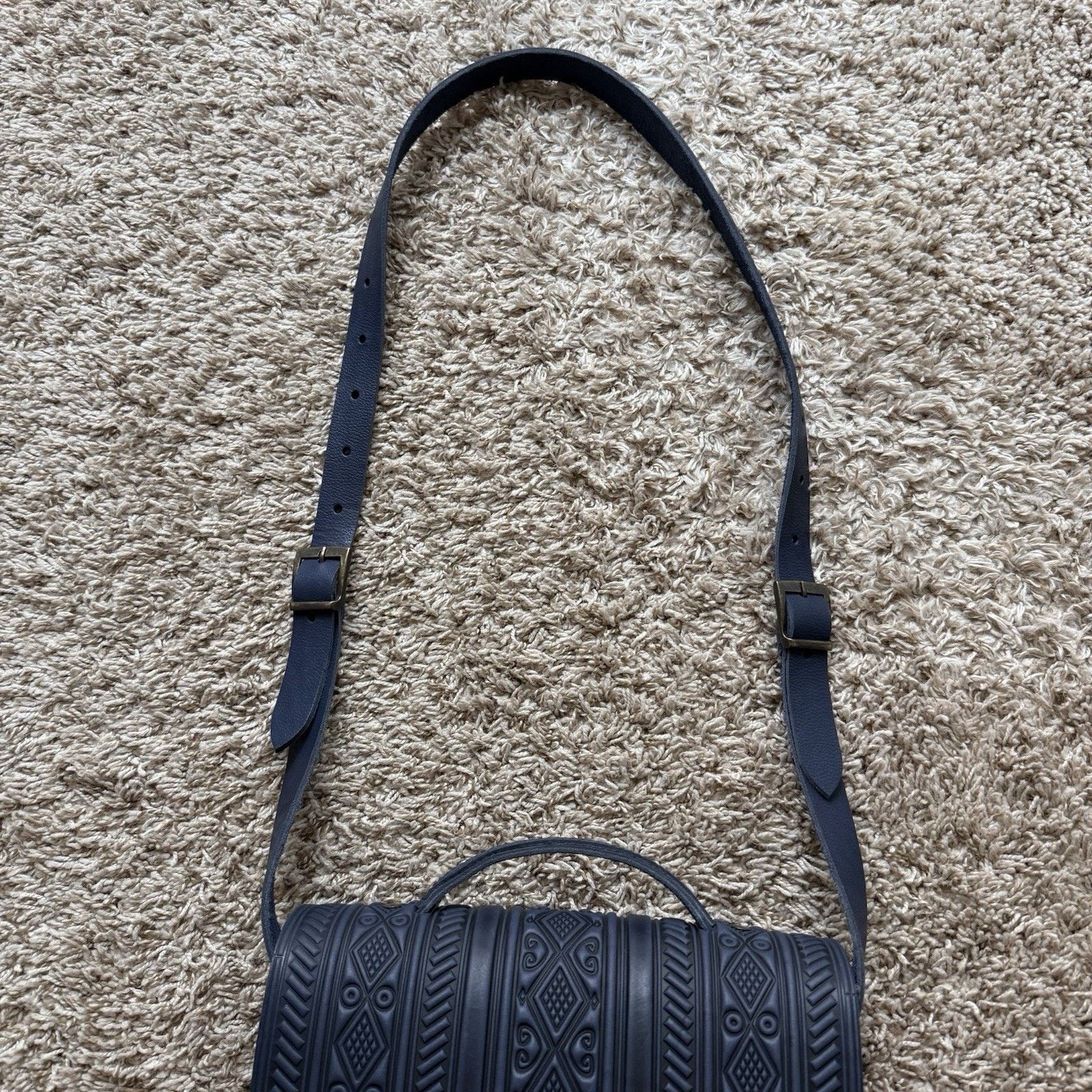 Other $175 Lymar Blue Leather Bag Purse Satchel Briefcase Style Size ONE SIZE - 7 Thumbnail