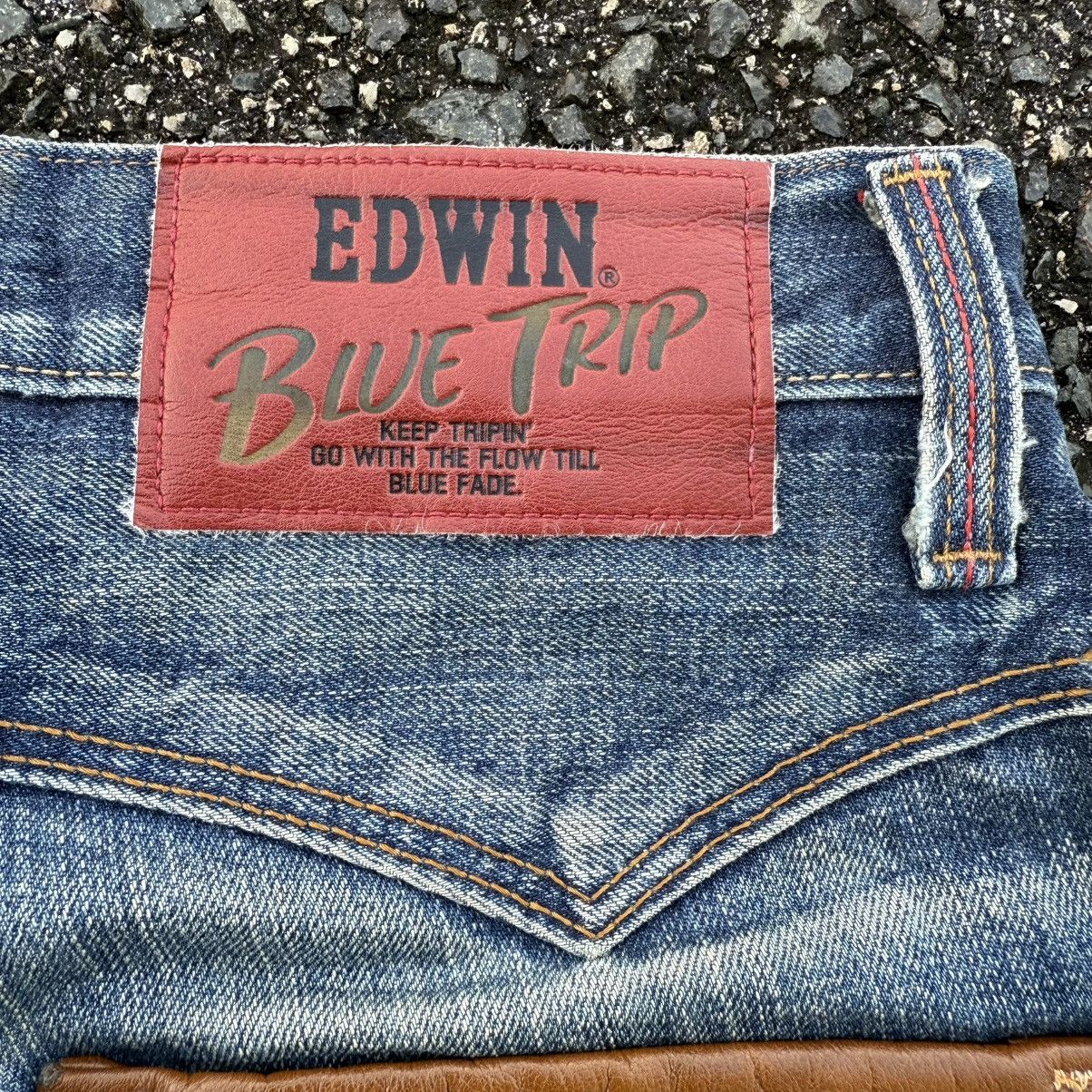 Edwin W32 VINTAGE EDWIN BLUE TRIP DENIM JEANS PANTS Size US 32 / EU 48 - 16 Thumbnail