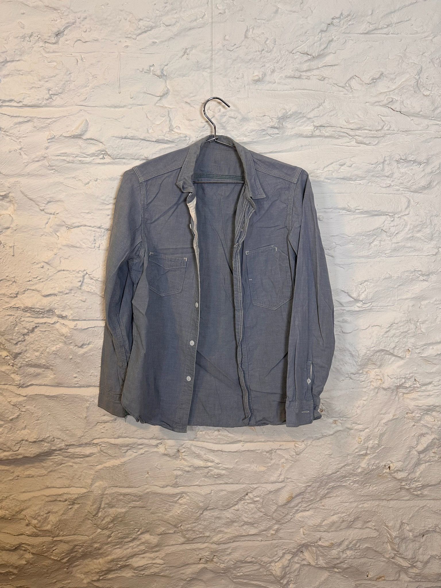 Sunny Sports Pale blue grey button down Size US XS / EU 42 / 0 - 1 Thumbnail