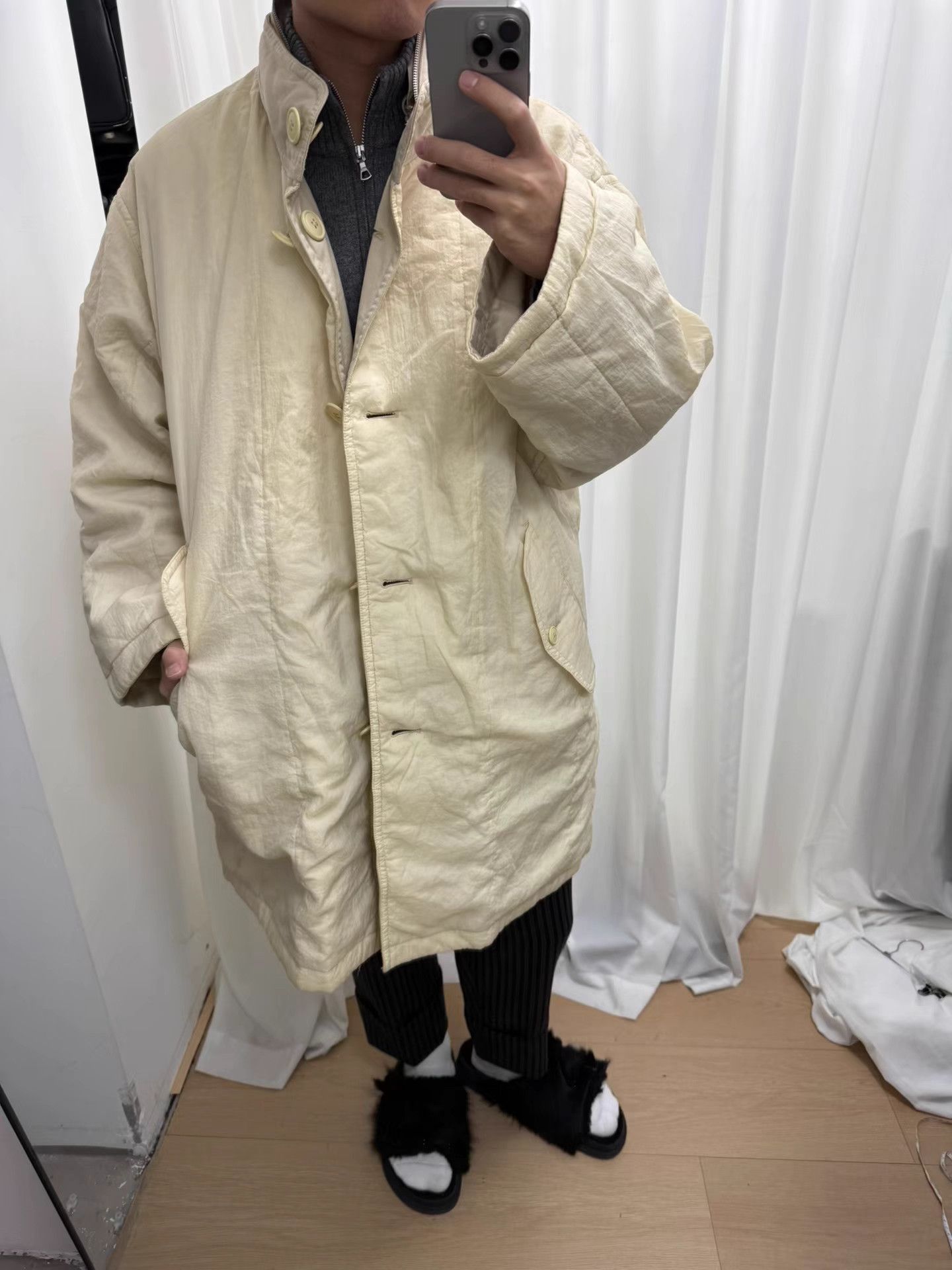 Issey Miyake Issey Miyake Issey Sports Reversible Nylon Canvas Coat K20 Size US XXL / EU 58 / 5 - 8 Thumbnail
